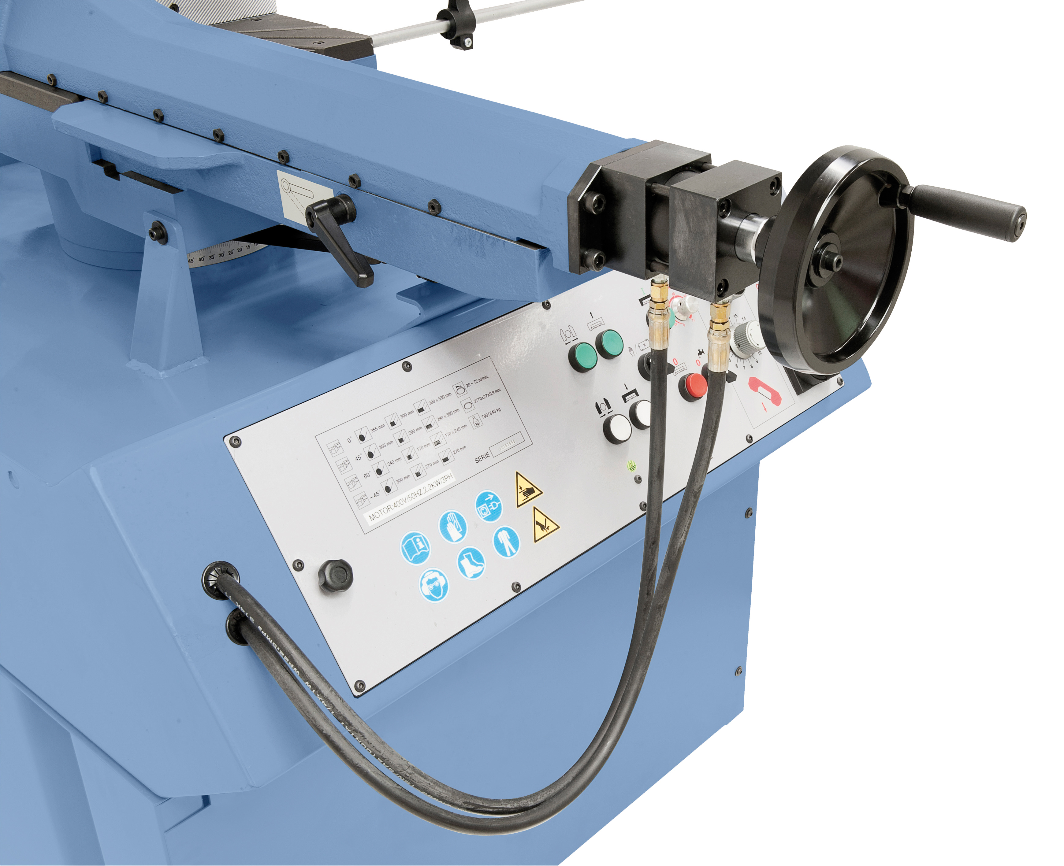Halbautomatische Doppelgehrungsbandsäge MBS 530 DGA-V