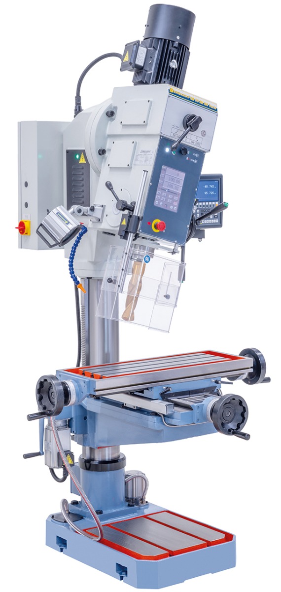 Getriebe-Säulenbohrmaschine GB 55 SK NC Vario mit Kreuztisch *