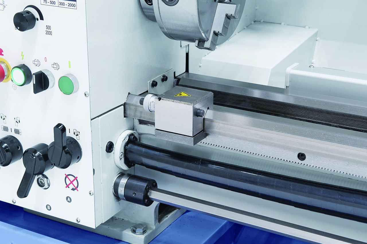Leit- und Zugspindeldrehmaschine Profi 900 Vario / 230 V inkl. 2-Achs-Digitalanzeige ES-12 V