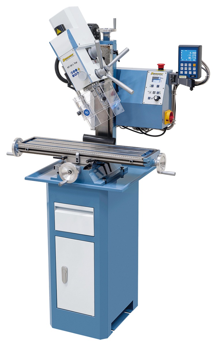 Bohr- und Fräsmaschine KF 26 L Top inkl. 3-Achs Digitalanzeige DT 40