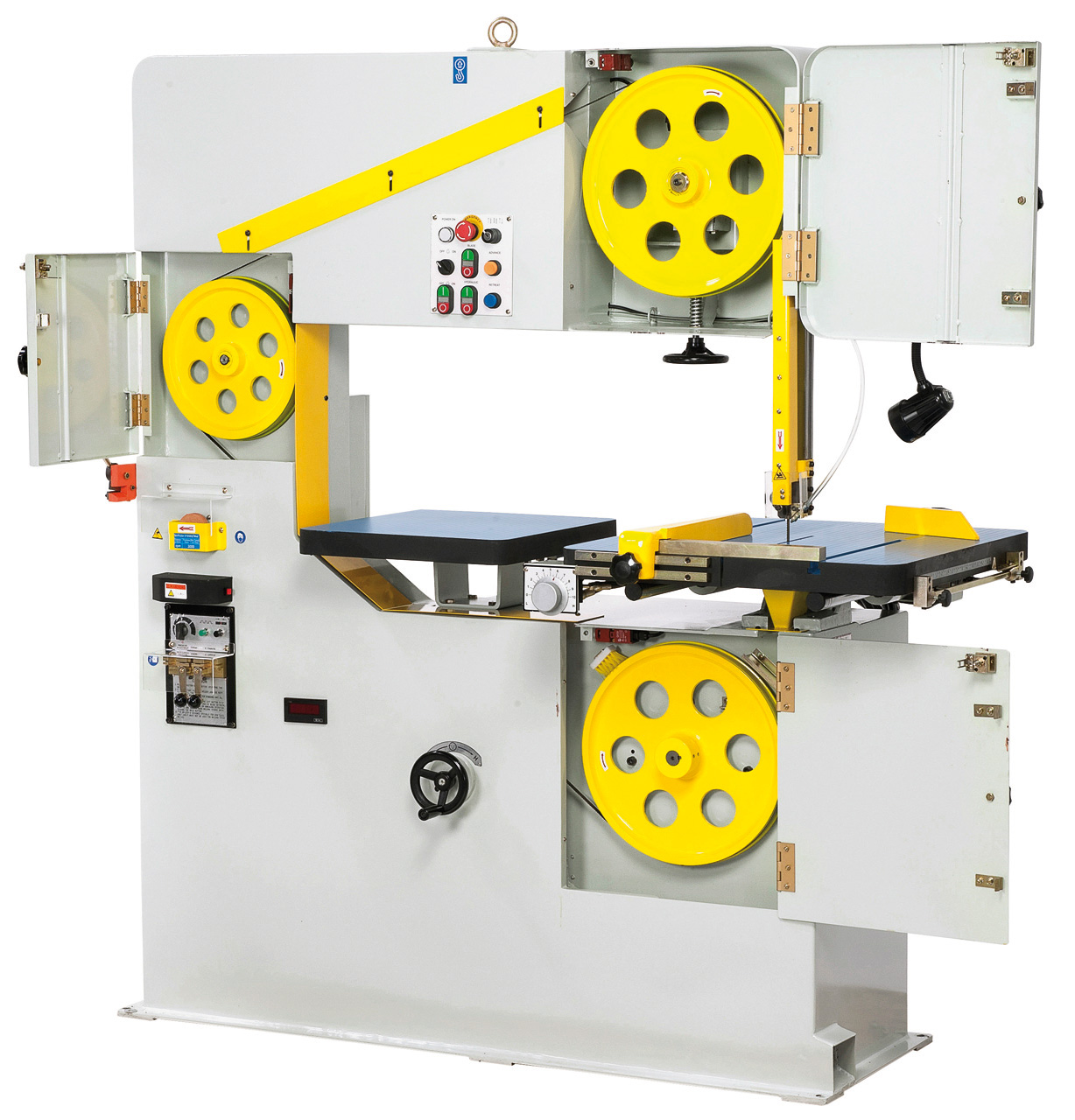 Vertikalbandsäge VMS 1000 A mit automat. Tischvorschub **