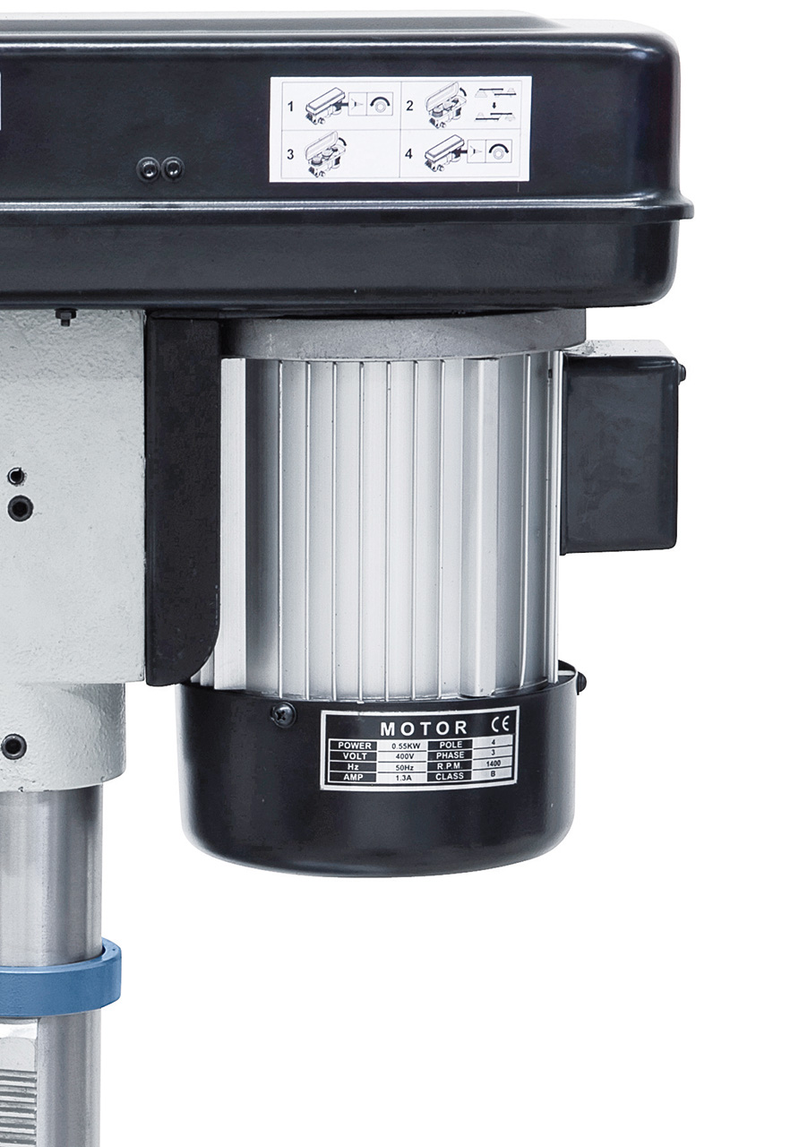 Leistungsstarker Aluminiummotor nach IP 54