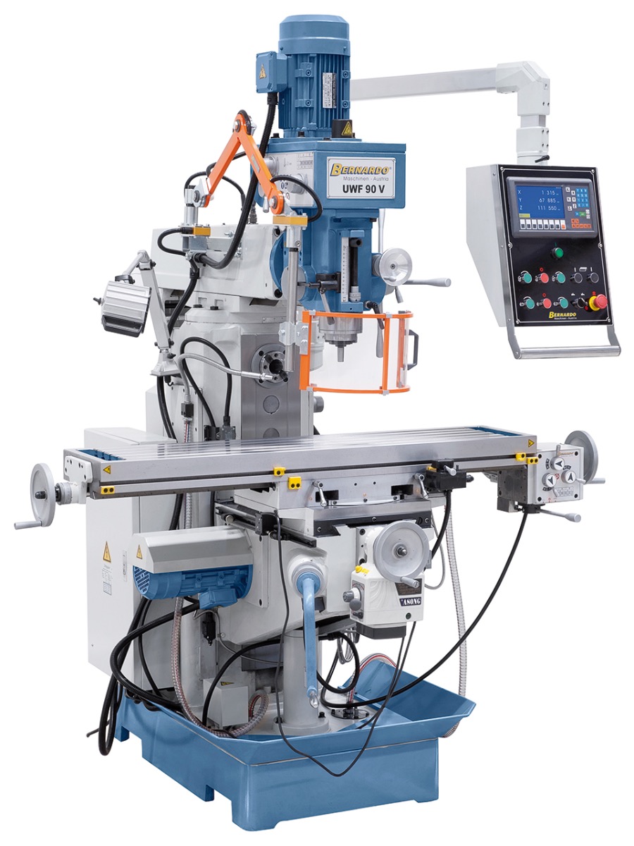 Universalfräsmaschine UWF 90 V inkl. 3-Achs-Digitalanzeige ES-12 H *