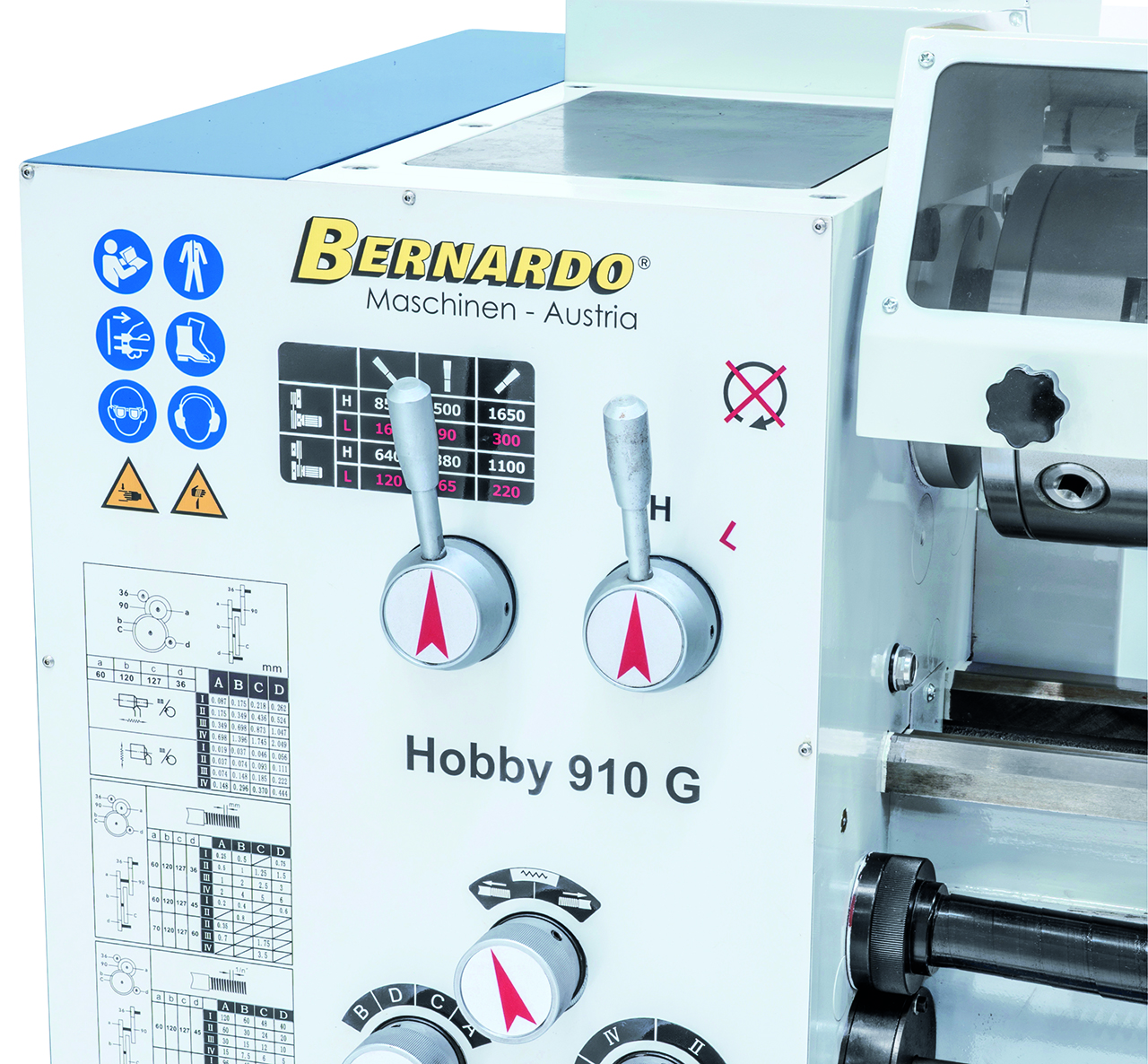 Drehmaschine Hobby 910 G / 230 V inkl. 3-Achs-Digitalanzeige ES-12 V