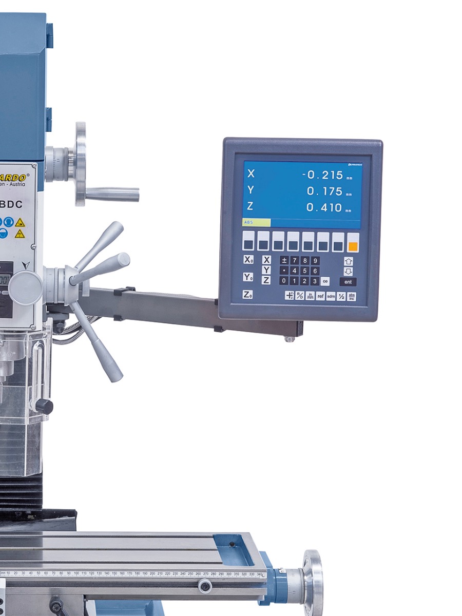Bohr- und Fräsmaschine BF 28 BDC inkl. 3-Achs-Digitalanzeige ES-12 V