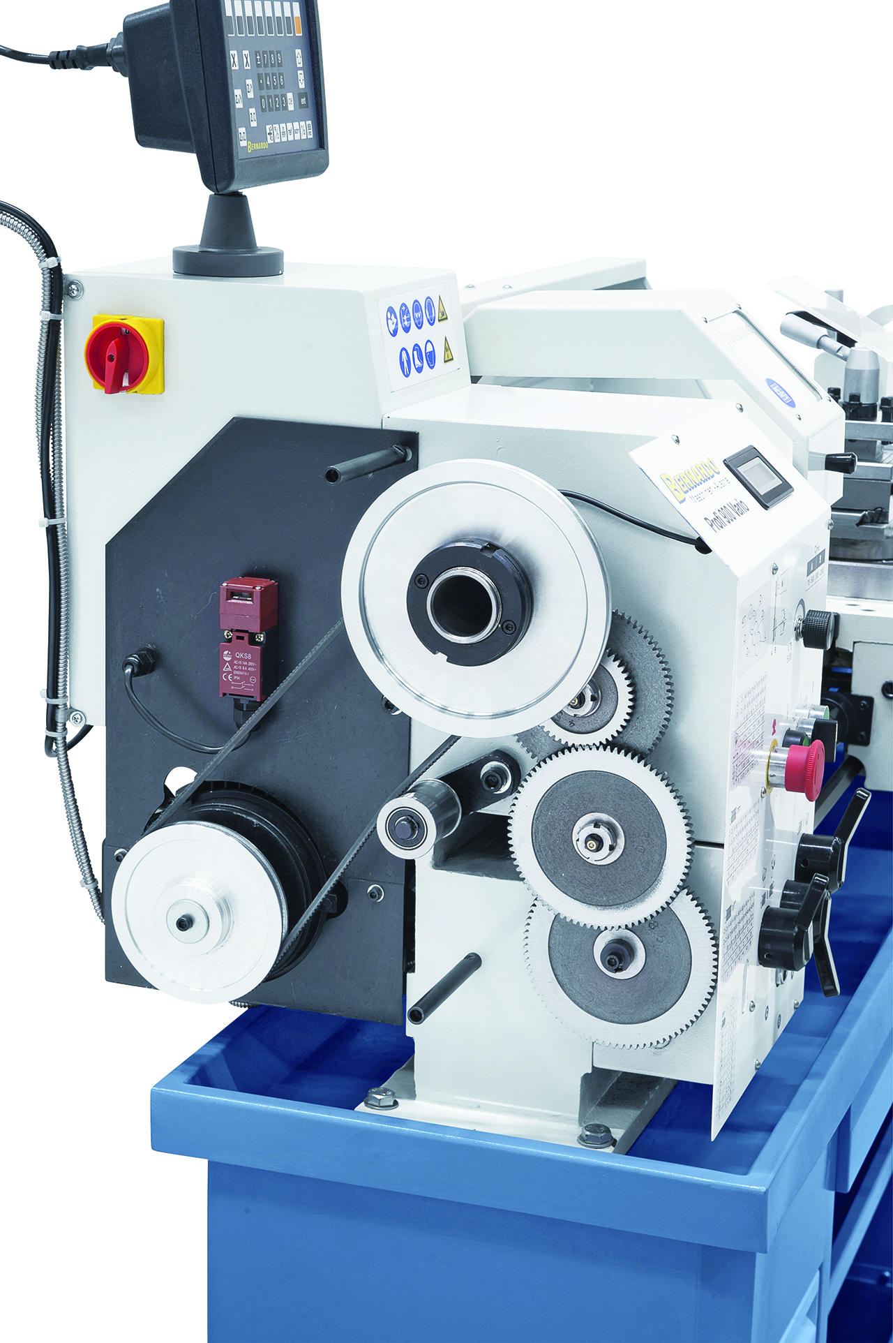 Leit- und Zugspindeldrehmaschine Profi 900 Vario / 400 V inkl. 2-Achs-Digitalanzeige ES-12 V