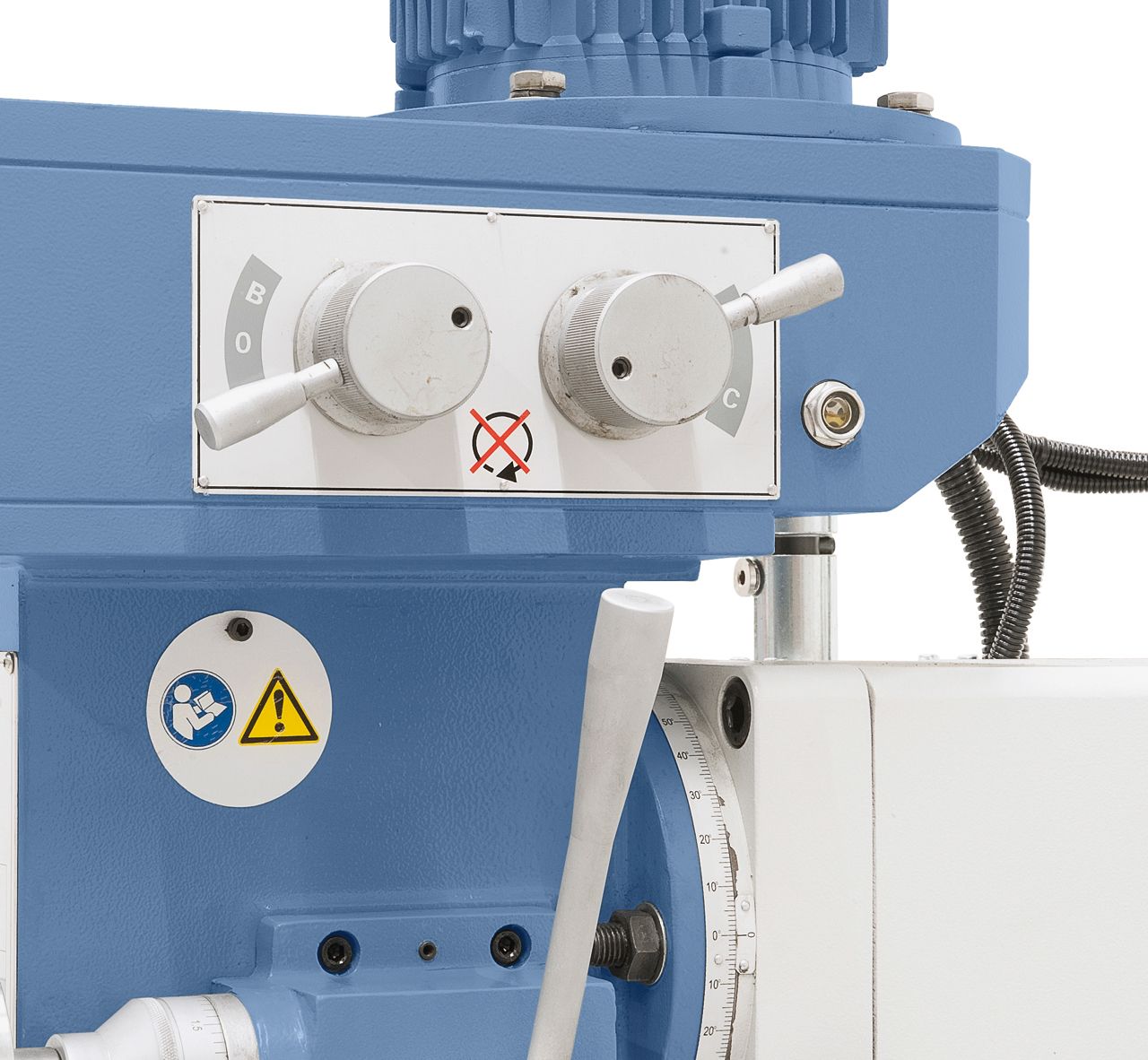 Universalfräsmaschine UWF 80 E inkl. 3-Achs-Digitalanzeige ES-12 H und y-Vorschub