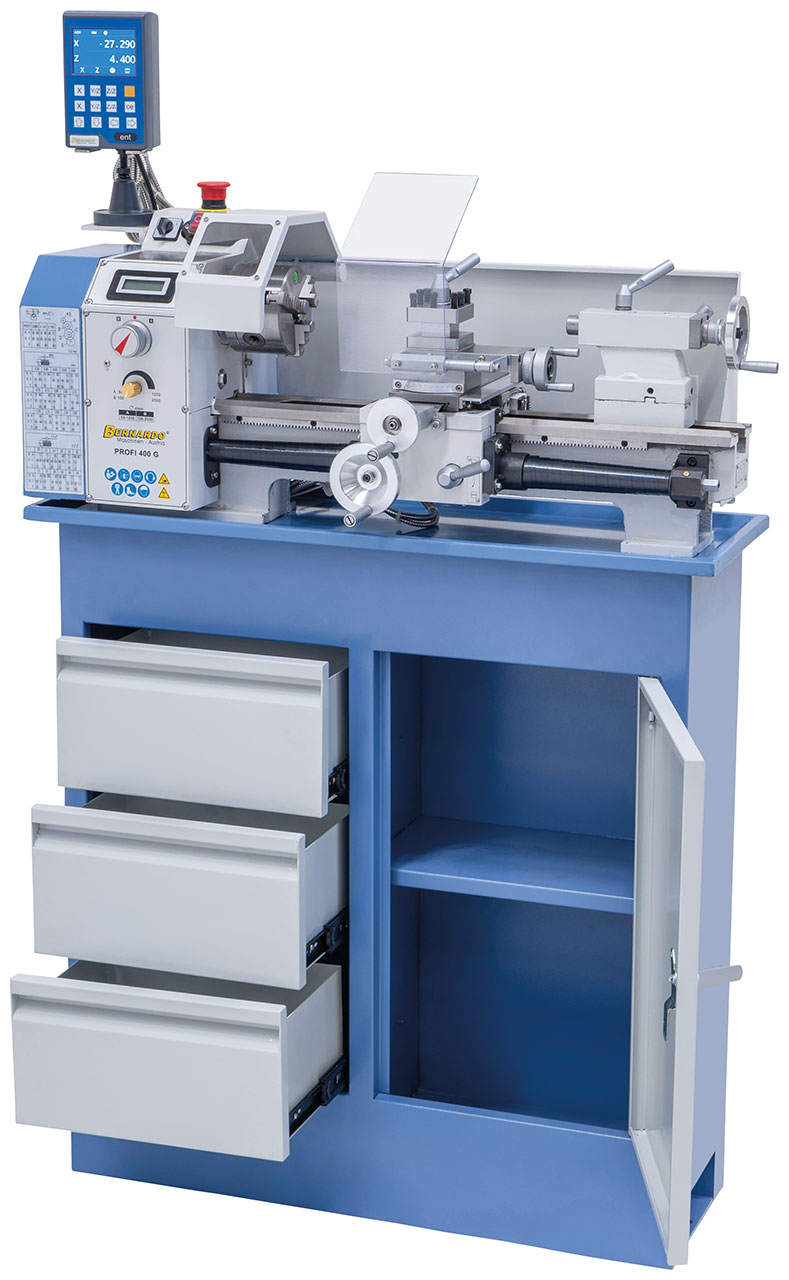 Tischdrehmaschine Profi 400 G / 230 V inkl. 2-Achs Digitalanzeige DT 40