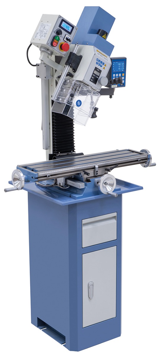 Bohr- und Fräsmaschine KF 25 L Vario inkl. 3-Achs Digitalanzeige DT 40