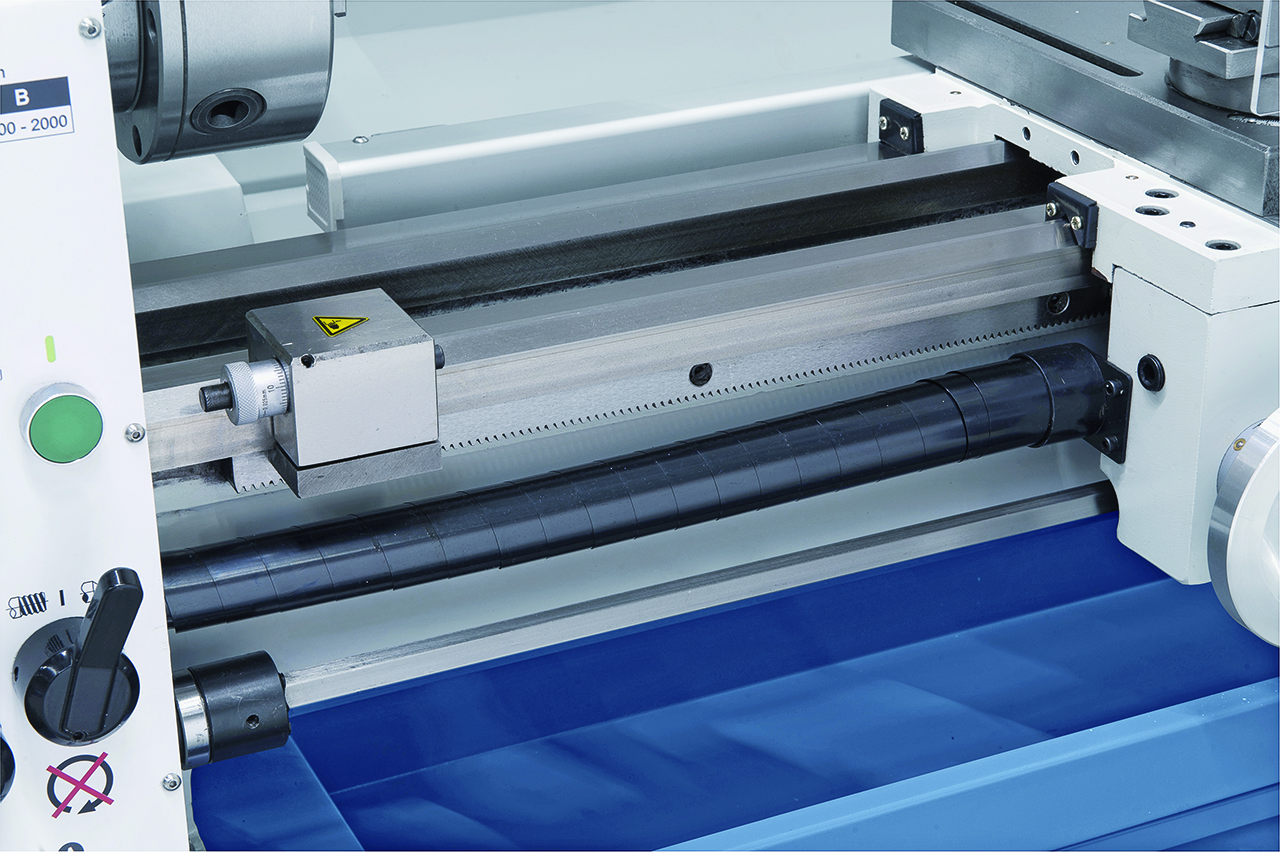 Leit- und Zugspindeldrehmaschine Profi 900 Vario / 230 V inkl. 2-Achs-Digitalanzeige ES-12 V