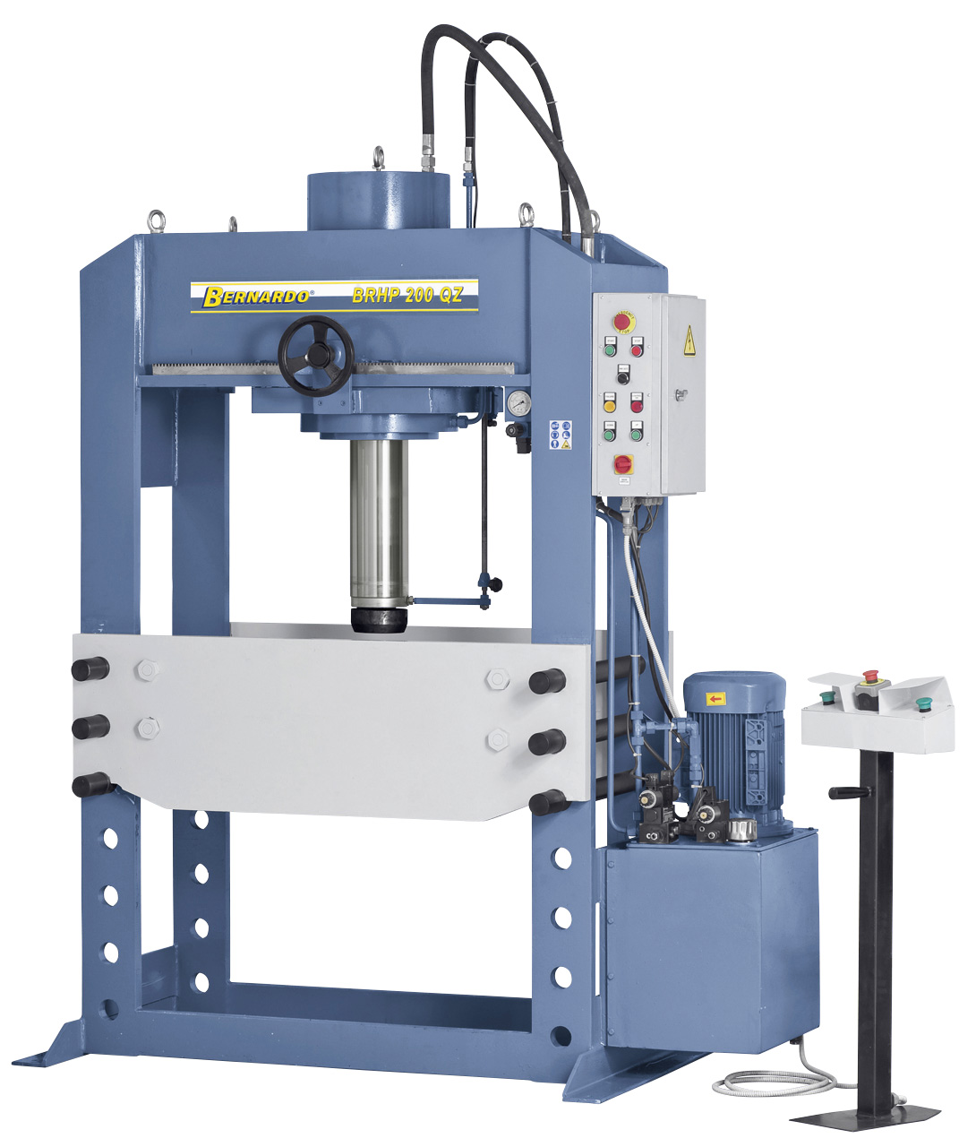 Hydraulische Werkstattpresse BRHP 100 QZ mit querverfahrbar. Druckzylinder *