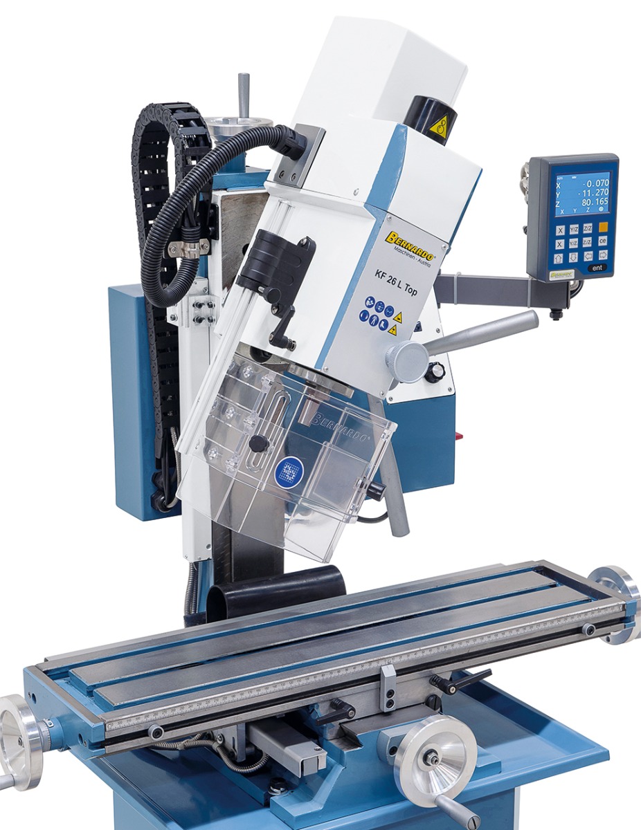 Bohr- und Fräsmaschine KF 26 L Top inkl. 3-Achs Digitalanzeige DT 40