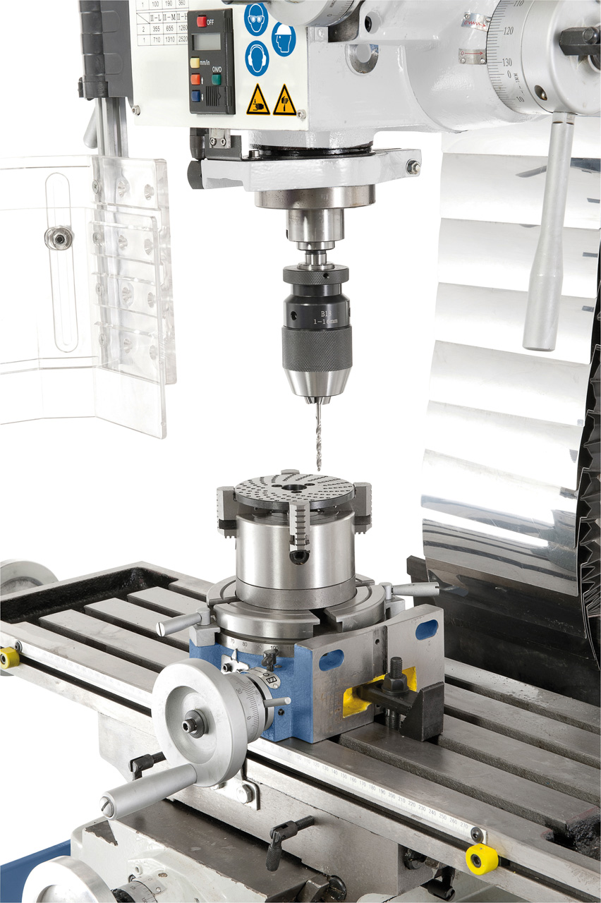 Bohr- und Fräsmaschine FM 45 HSV inkl. 3-Achs-Digitalanzeige ES-12 V