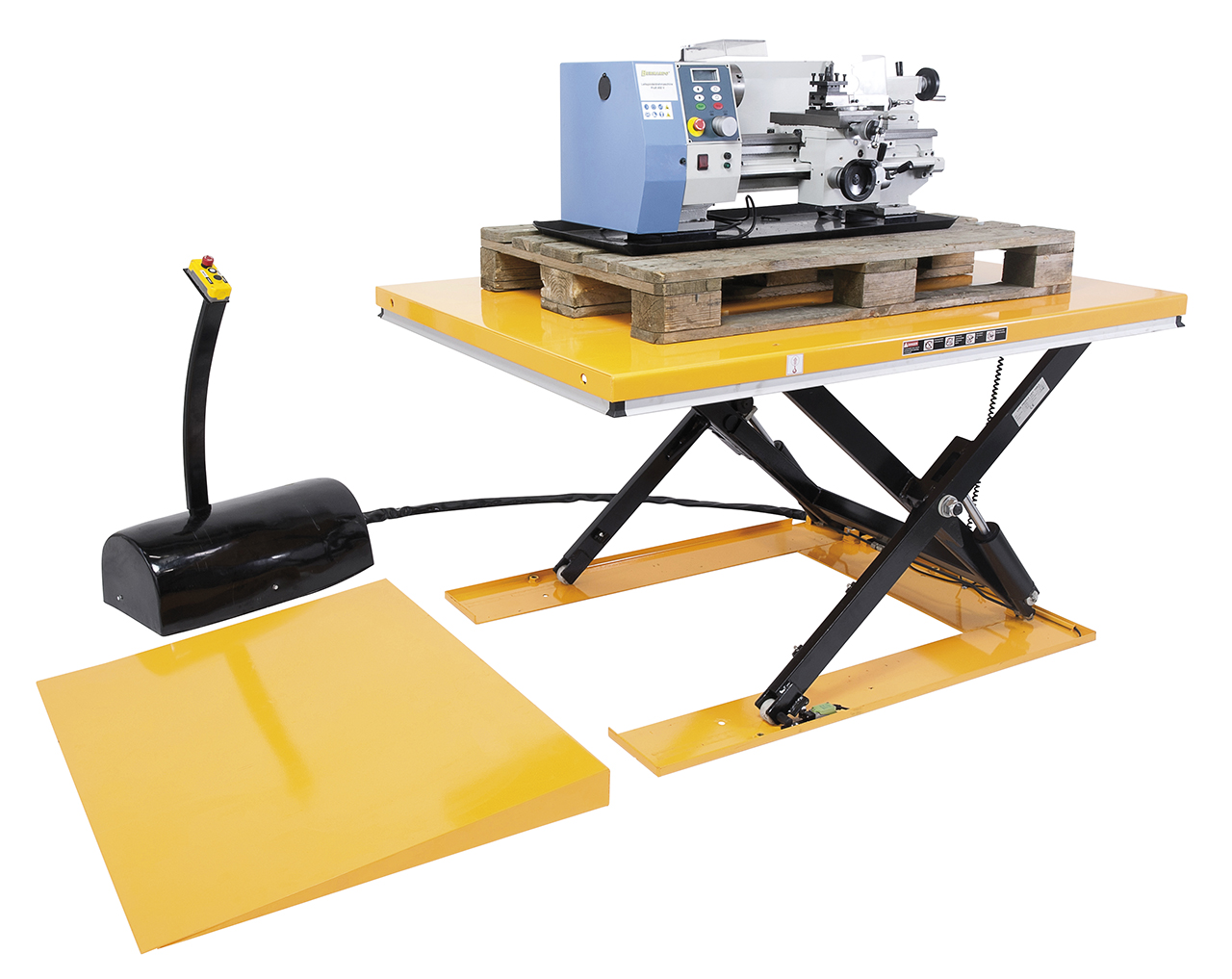 Flach-Scherenhubtisch mit geschlossener Plattform FSHT 1001 G *