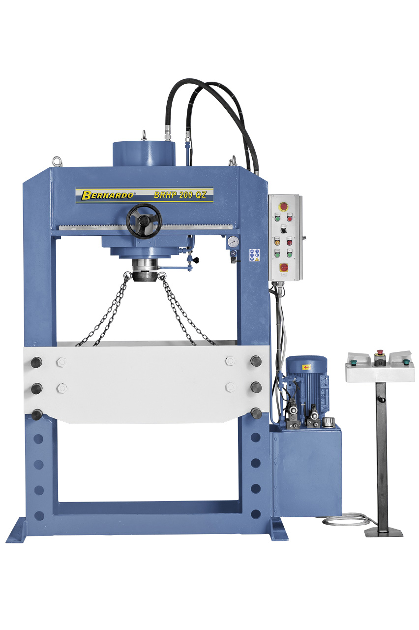Hydraulische Werkstattpresse BRHP 100 QZ mit querverfahrbar. Druckzylinder *