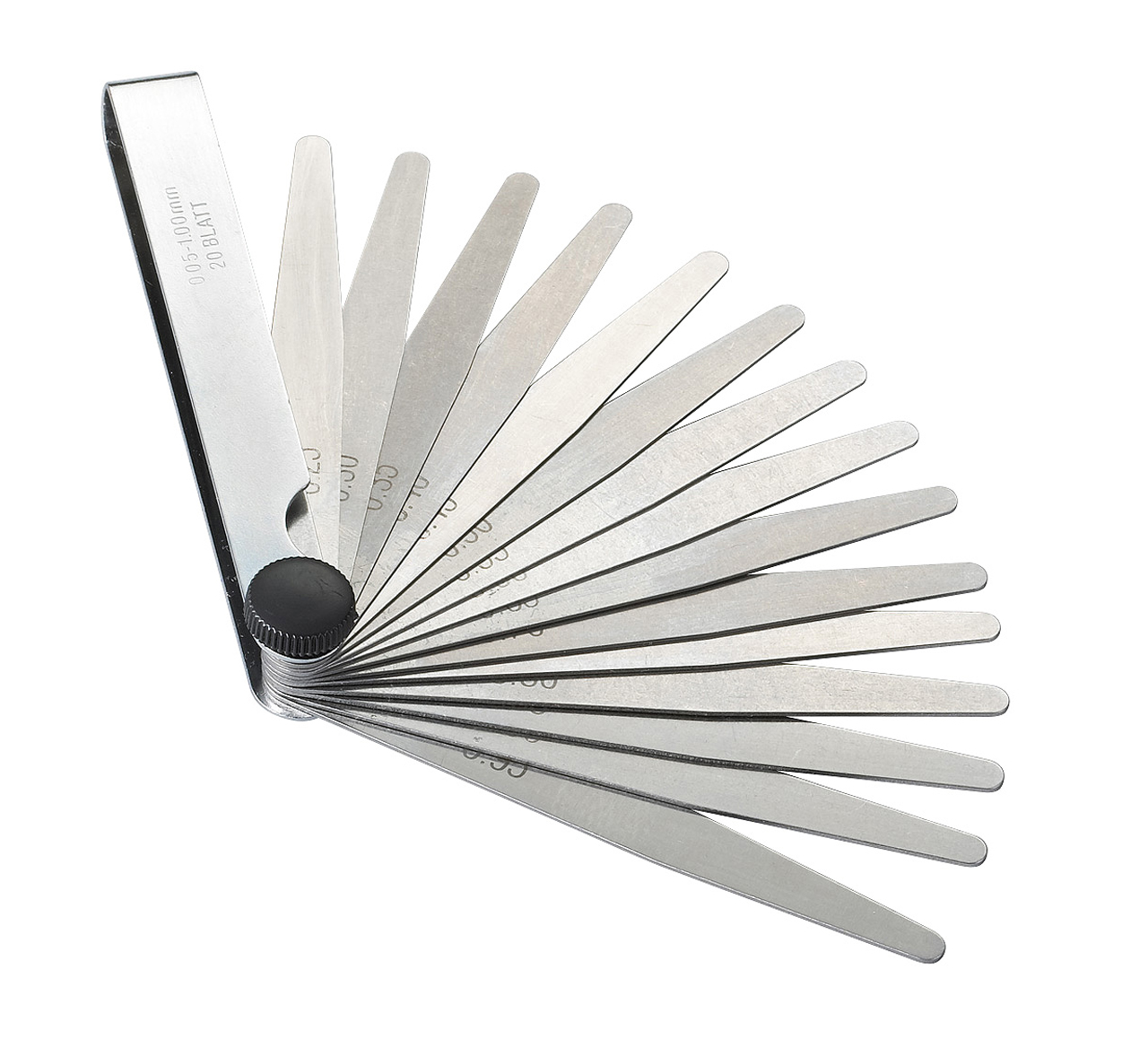 Fühlerlehren 20-tlg., 0,05 - 1,0 mm / 100 mm