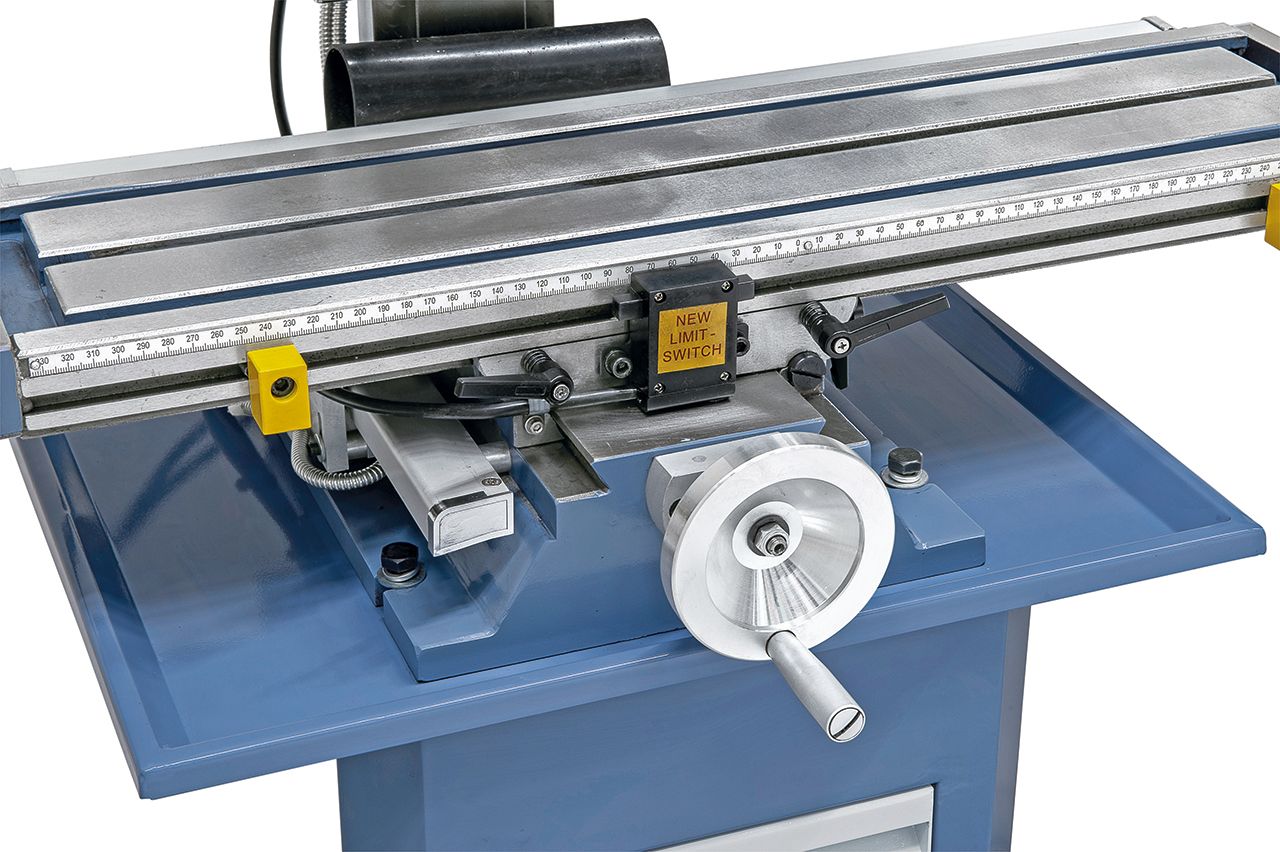 Bohr- und Fräsmaschine KF 26 L Top mit Vorschub inkl. 3-Achs Digitalanzeige DT 40