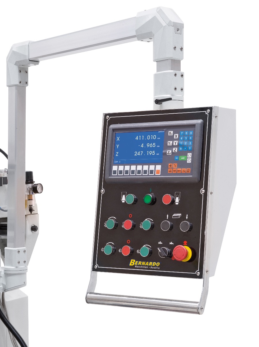 Universalfräsmaschine UWF 90 V inkl. 3-Achs-DRO ES-12 H und pneumat.WK-Klemmung *