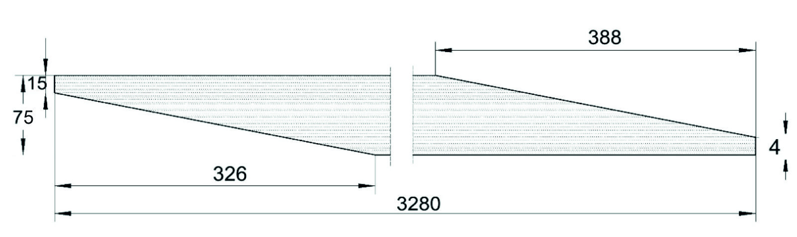 Schleifband Zuschnitt für ZSM 560 / ZSM 560-2 / ZSM 560 Vario