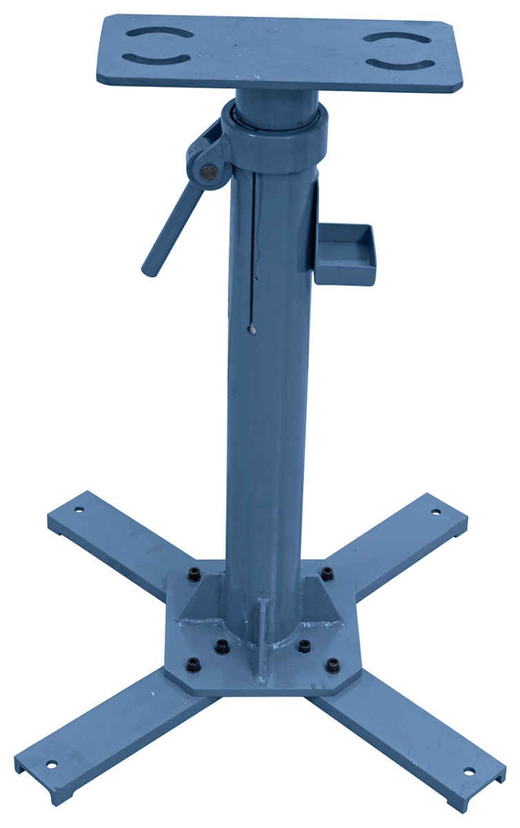 Châssis réglable en hauteur (hauteur 665 - 930 mm) avec compartiment de rangement pour les outils disponible en option.