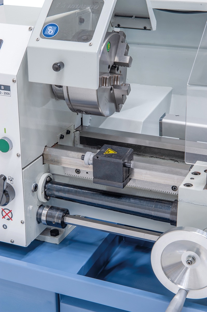 Leit- und Zugspindeldrehmaschine Profi 750 Vario / 400 V inkl. 2-Achs Digitalanzeige ES-12 V