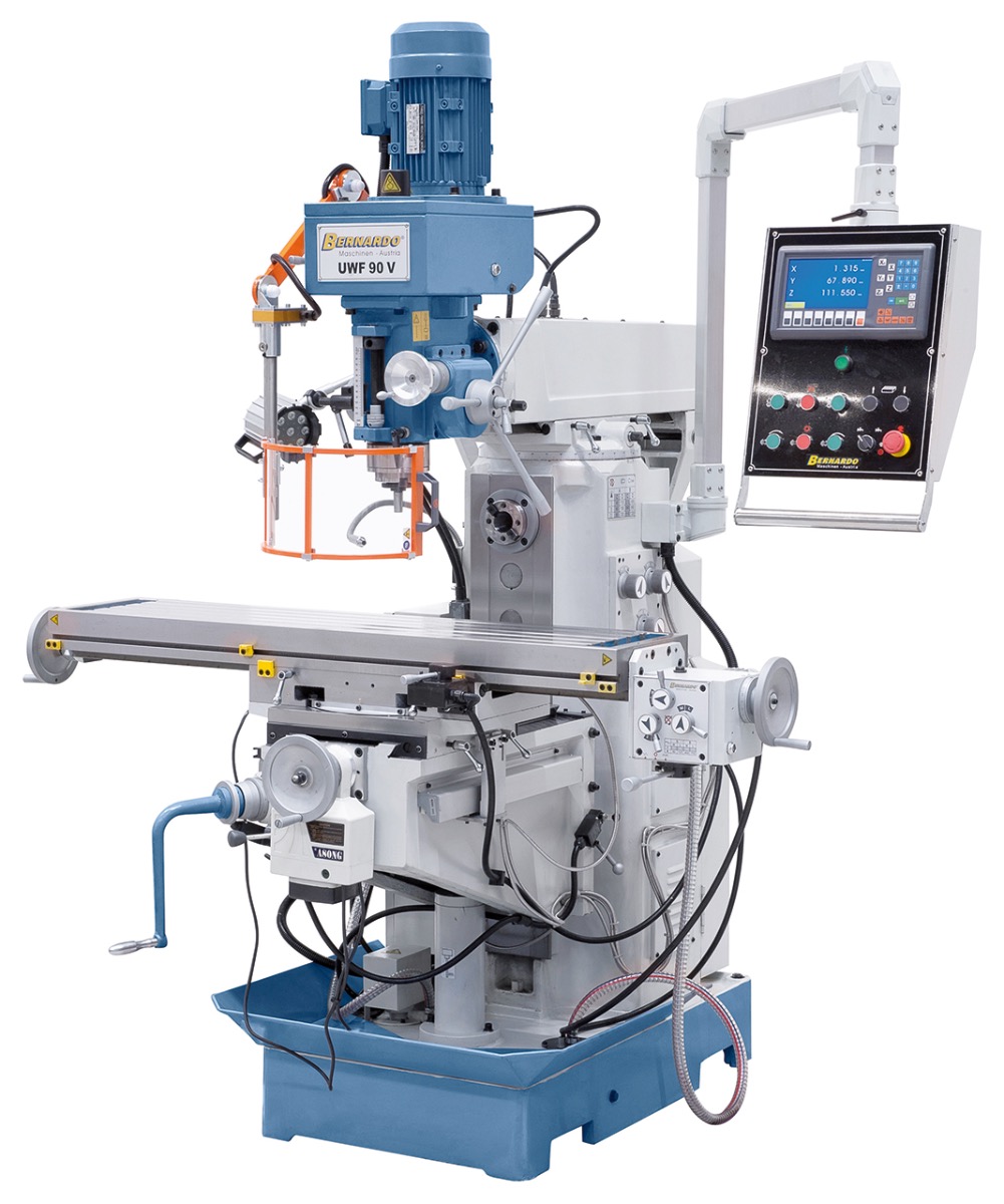 Universalfräsmaschine UWF 90 V inkl. 3-Achs-Digitalanzeige ES-12 H *