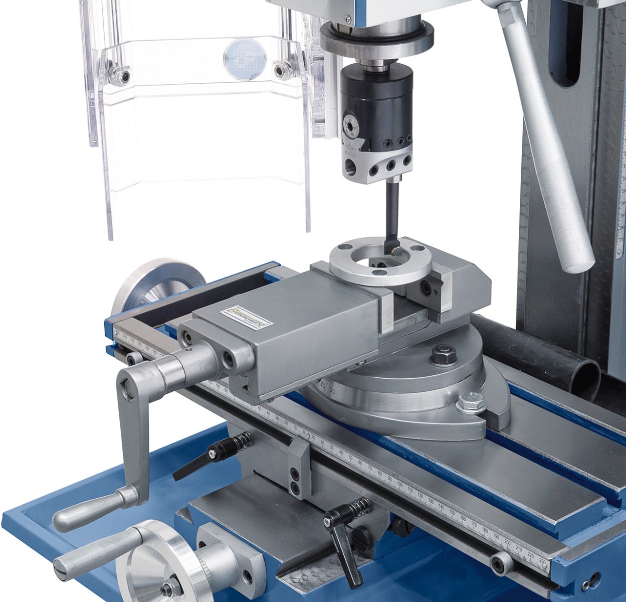 Bohr- und Fräsmaschine KF 18 Top inkl. 3-Achs Digitalanzeige DT 40