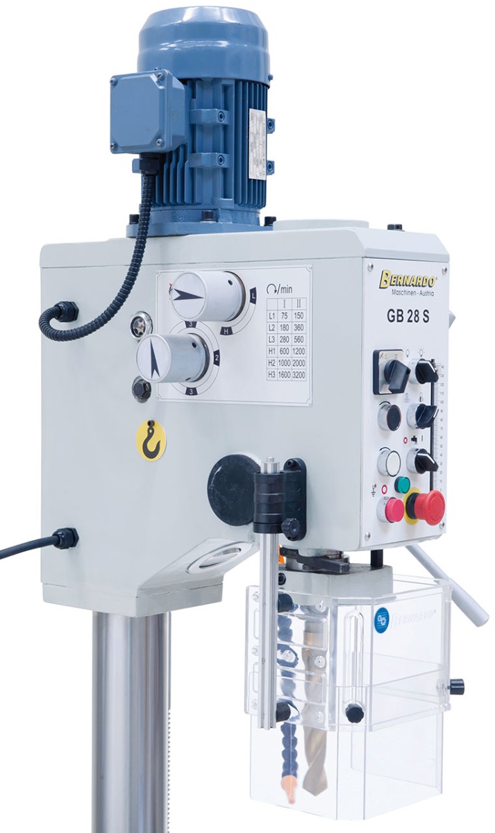 Getriebe-Tischbohrmaschine GB 28 S mit Kühlmitteleinrichtung
