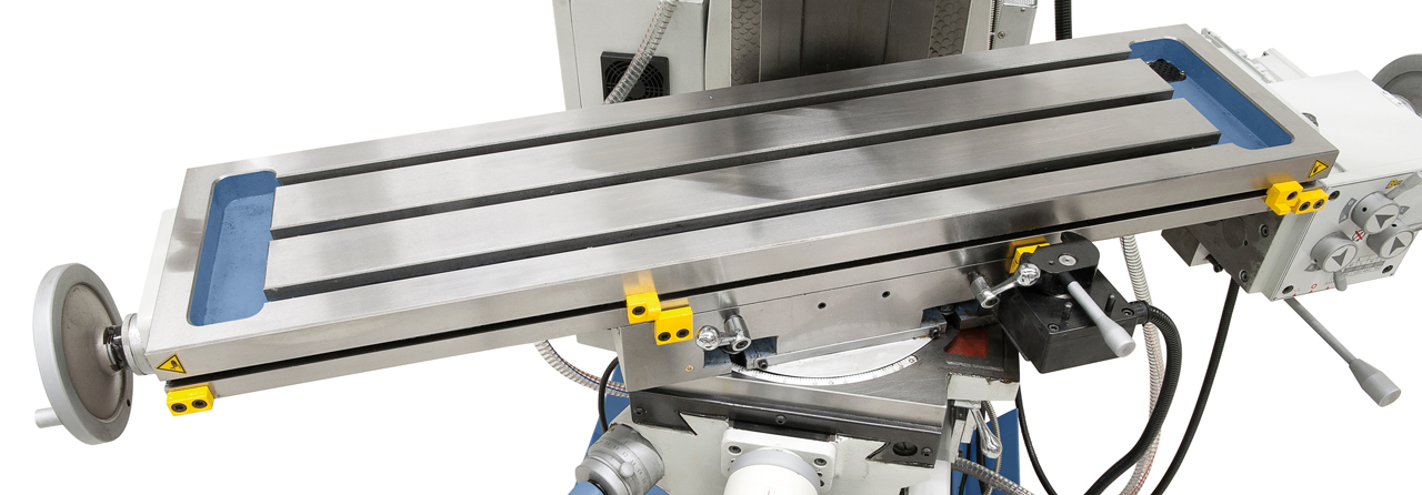 Universalfräsmaschine UWF 80 E Vario inkl. 3-Achs-Digitalanzeige ES-12 H und y-Vorschub