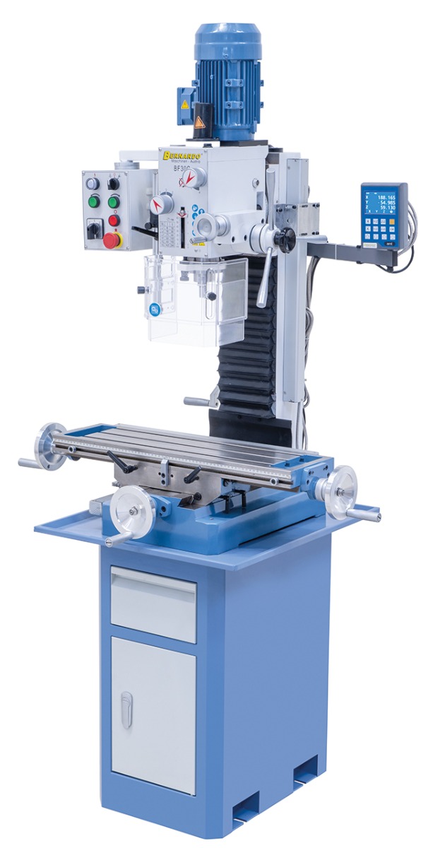 Bohr- und Fräsmaschine BF 30 G inkl. 3-Achs Digitalanzeige DT 40