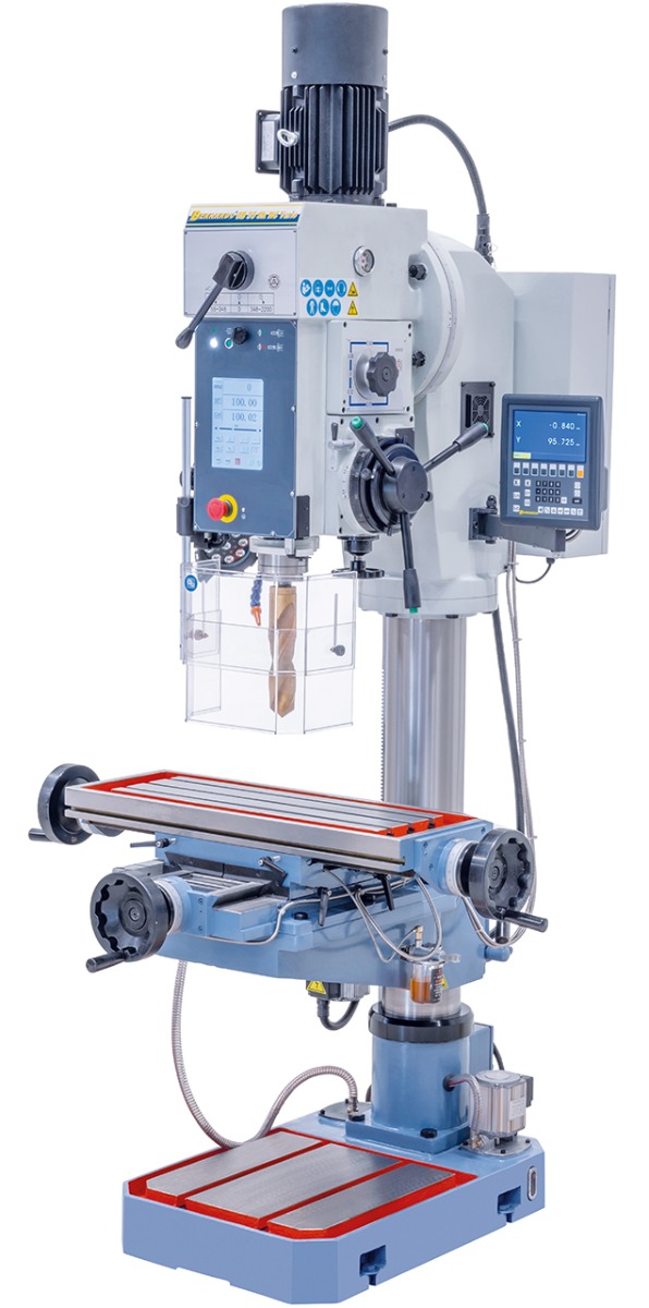 Getriebe-Säulenbohrmaschine GB 55 SK NC Vario mit Kreuztisch *