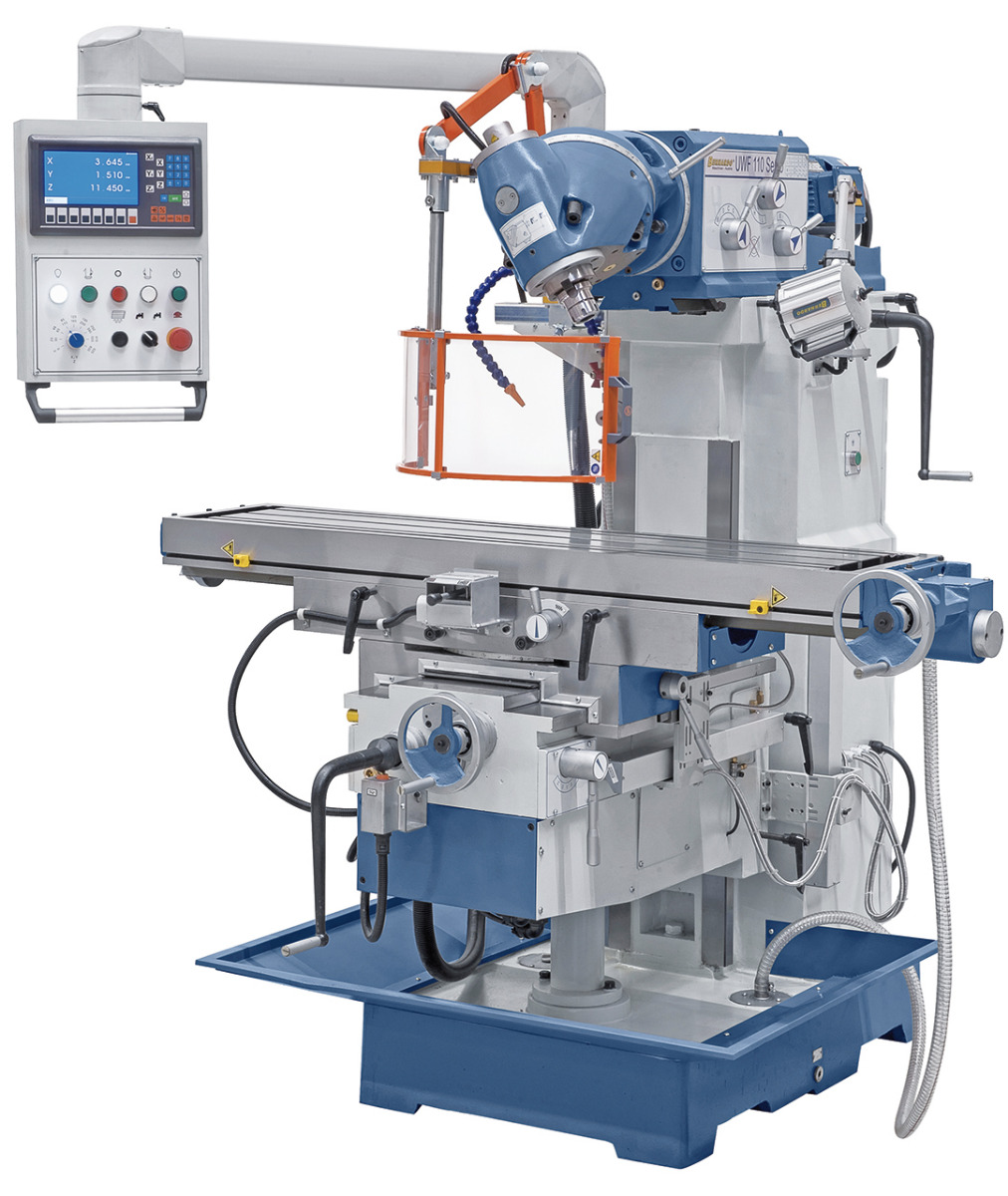 Universalfräsmaschine UWF 110 Servo - 1000 inkl. 3-Achs-Digitalanzeige ES-12 H *