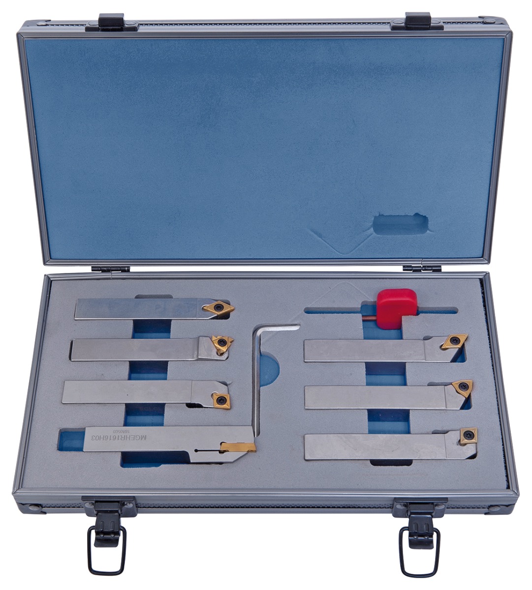 Drehmeisselsatz mit HM-Wendeplatten, 16 mm, 7-tlg., Tin-beschichtet, Satz O