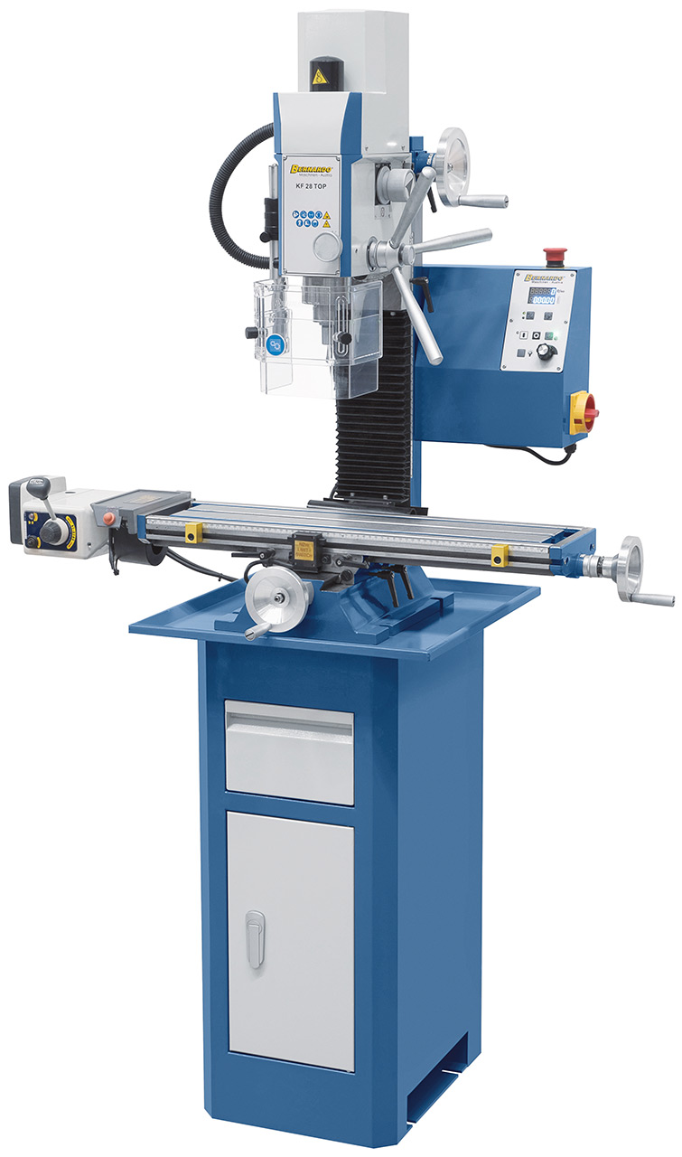 Bohr- und Fräsmaschine KF 28 Top mit Vorschub