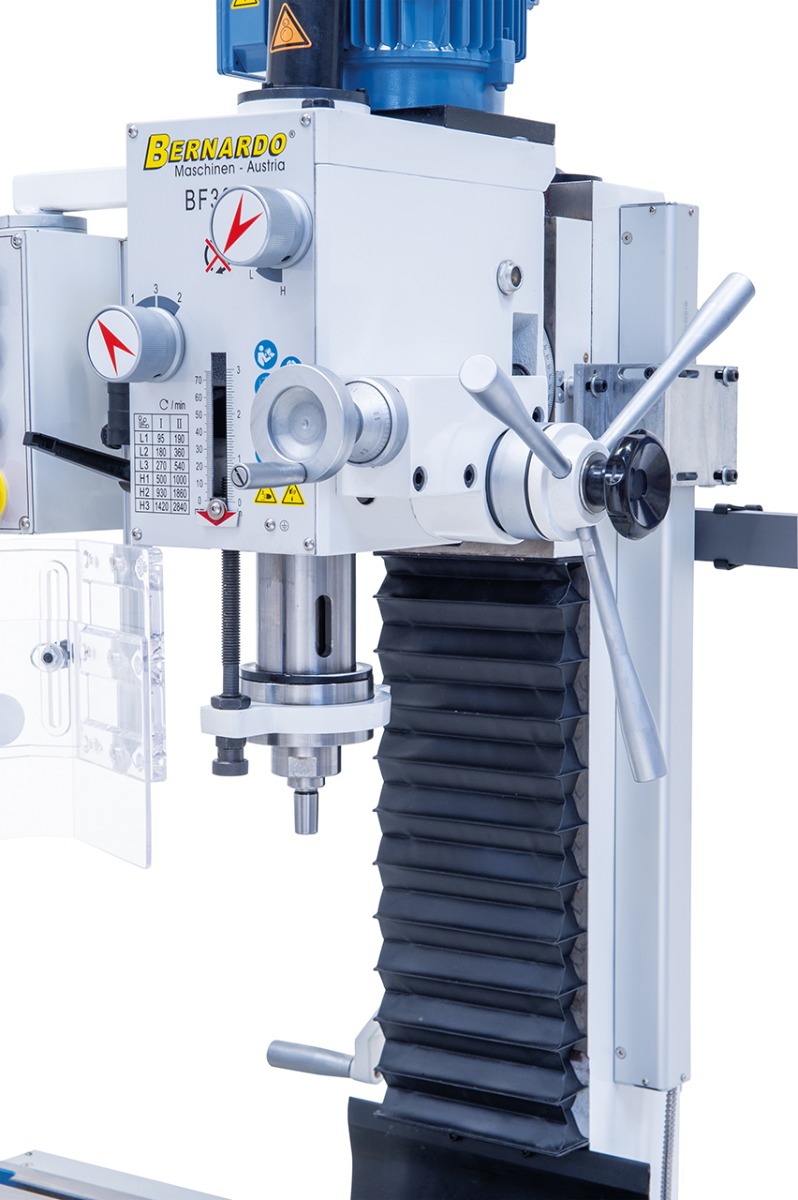 Bohr- und Fräsmaschine BF 30 G inkl. 3-Achs Digitalanzeige DT 40