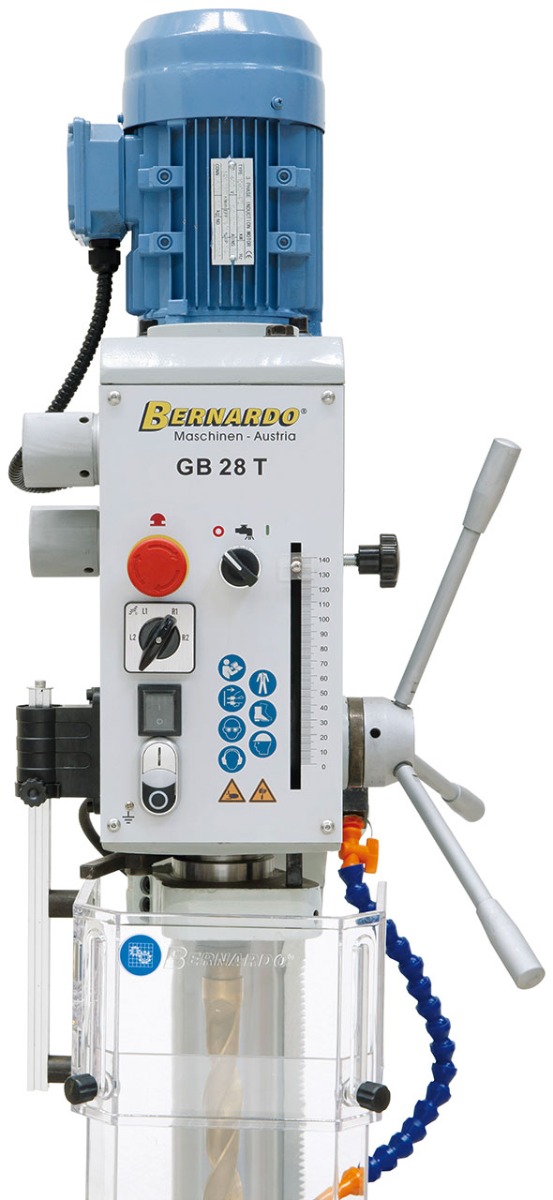 Getriebe-Tischbohrmaschine GB 28 T mit Kühlmitteleinrichtung