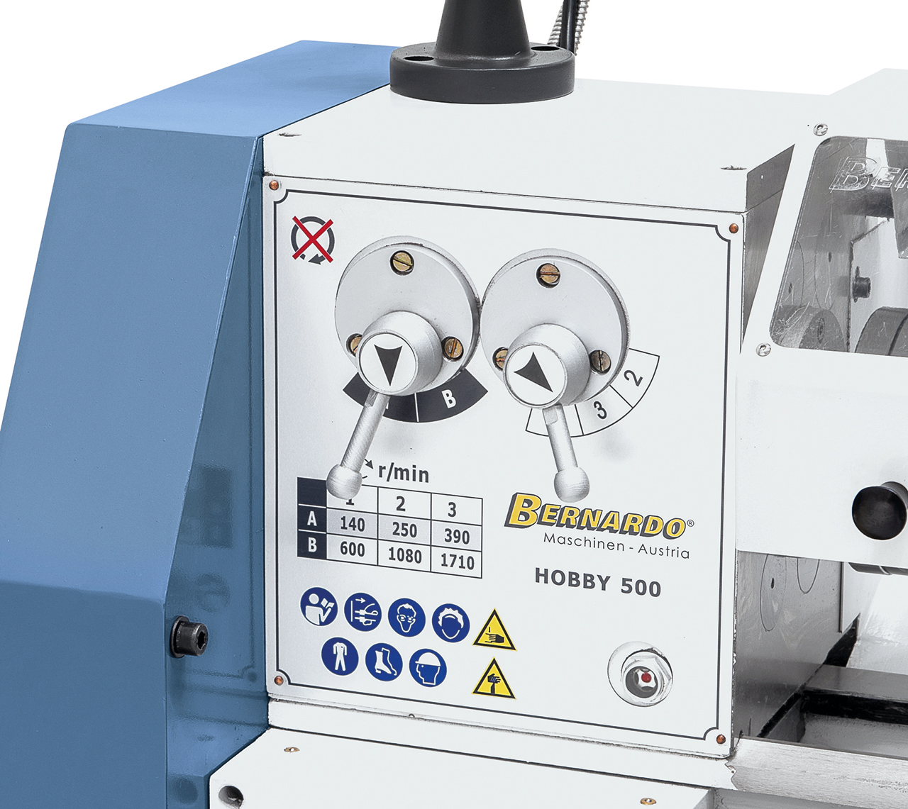 Tischdrehmaschine Hobby 500 / 400 V inkl. 2-Achs-Digitalanzeige DT 40