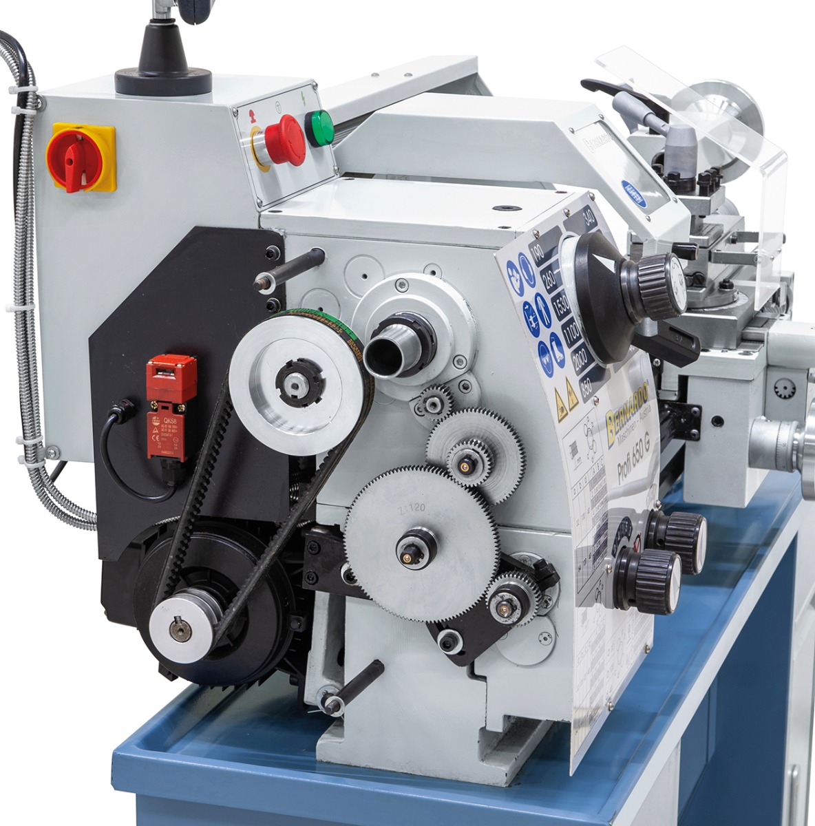 Leit- und Zugspindeldrehmaschine Profi 650 G / 230 V inkl. 2-Achs-Digitalanzeige ES-12 V