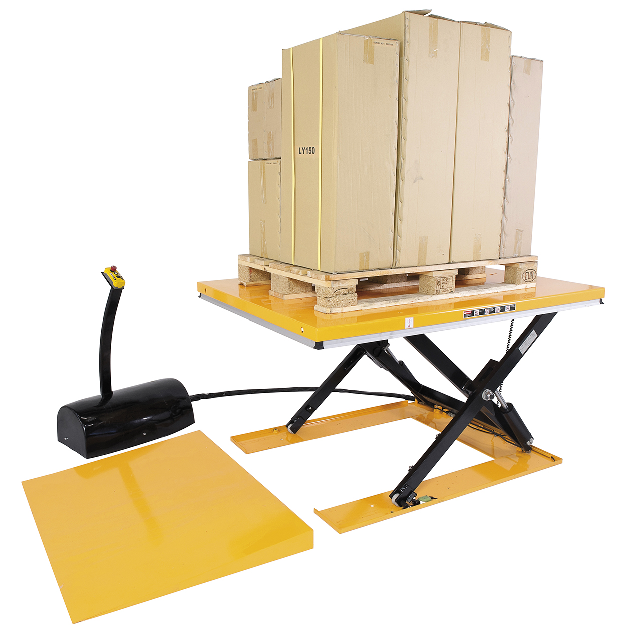 Flach-Scherenhubtisch mit geschlossener Plattform FSHT 1001 G *