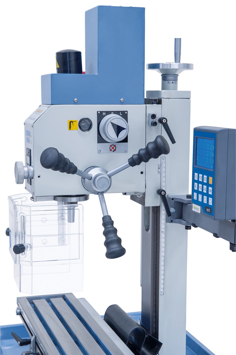 Bohr- und Fräsmaschine KF 16 L Vario inkl. 3-Achs Digitalanzeige DT 40