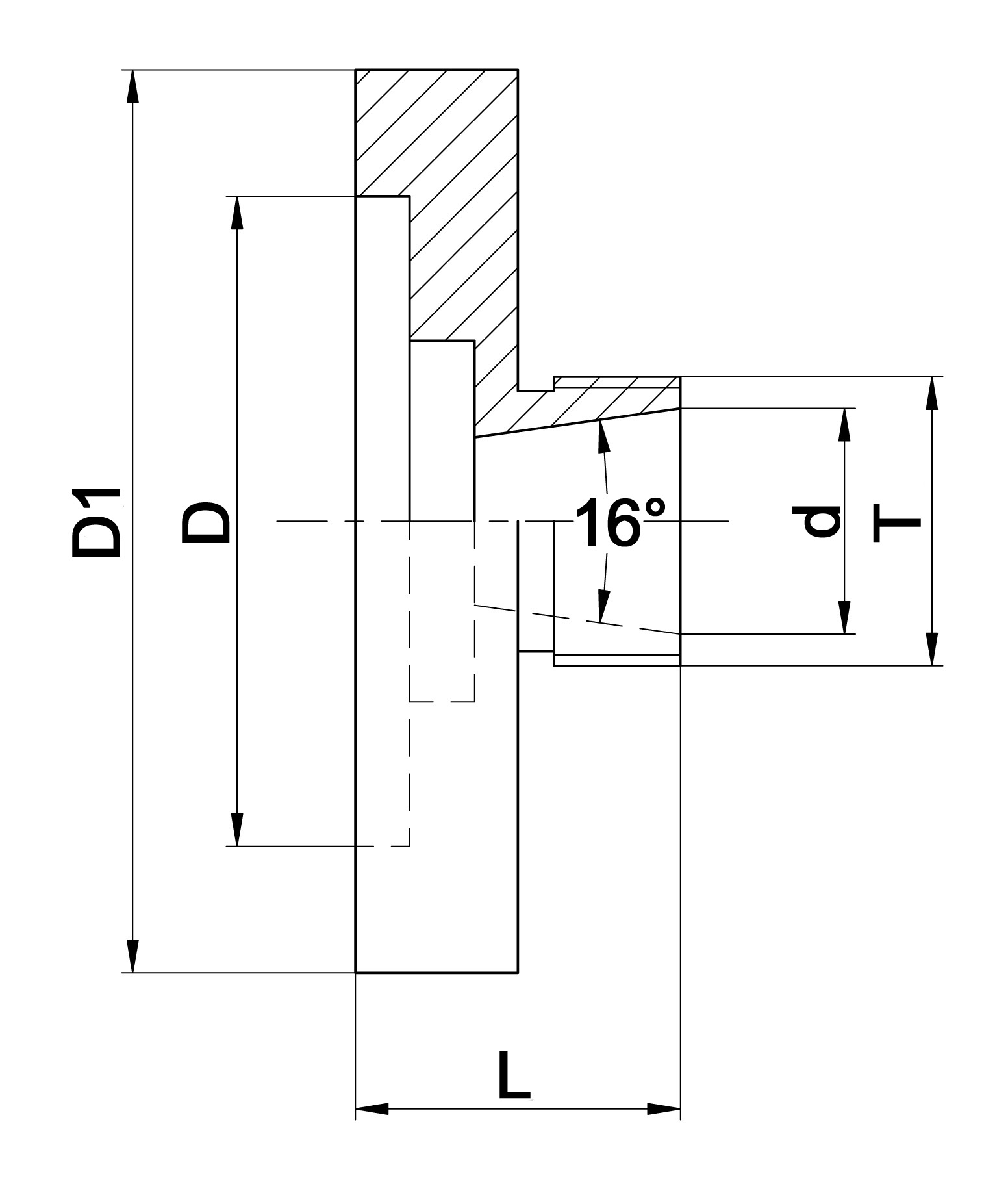 Spannzangenfutter ER 25 - D 52