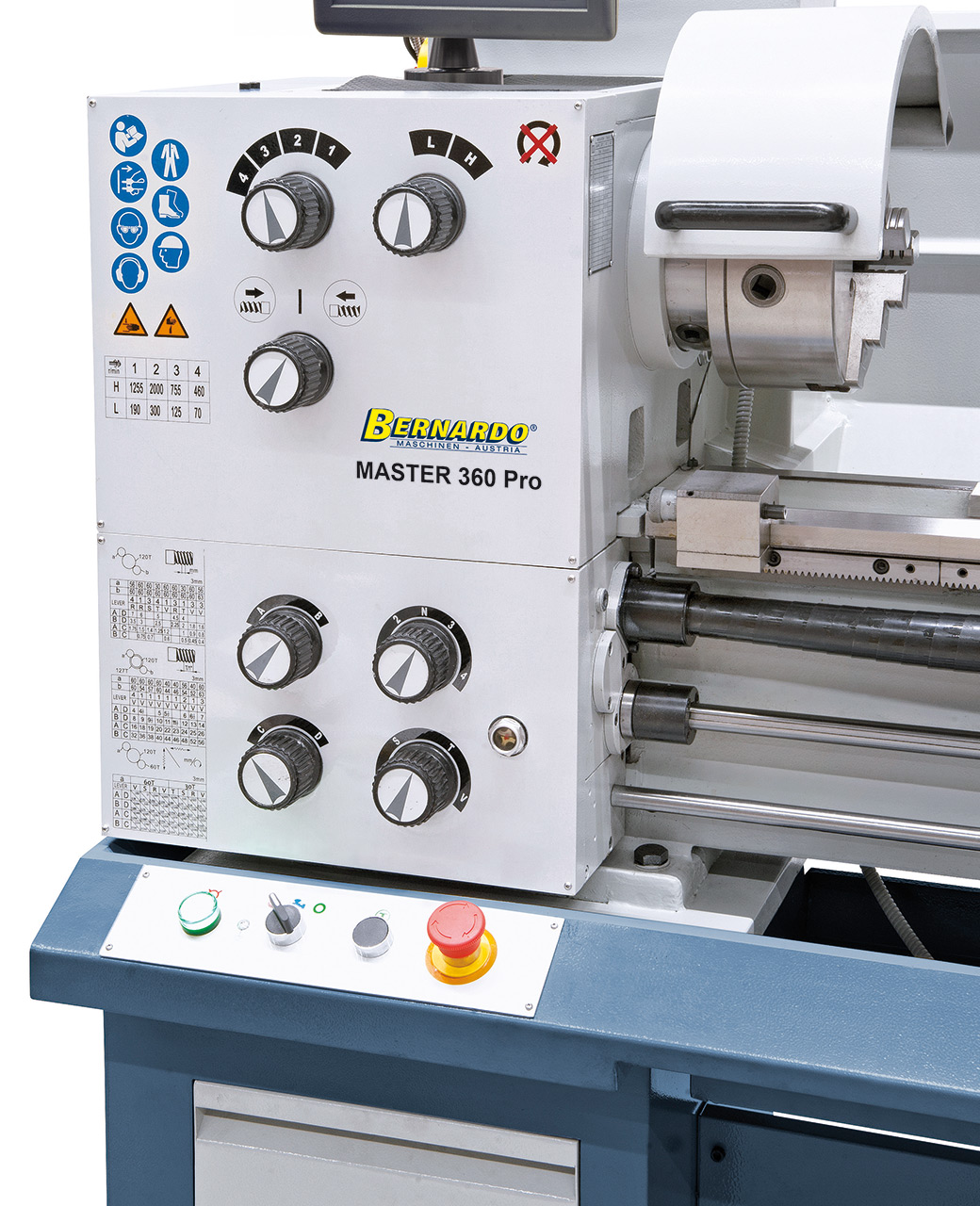 Universaldrehmaschine Master 360 Pro inkl. 3-Achs-Digitalanzeige ES-12 V