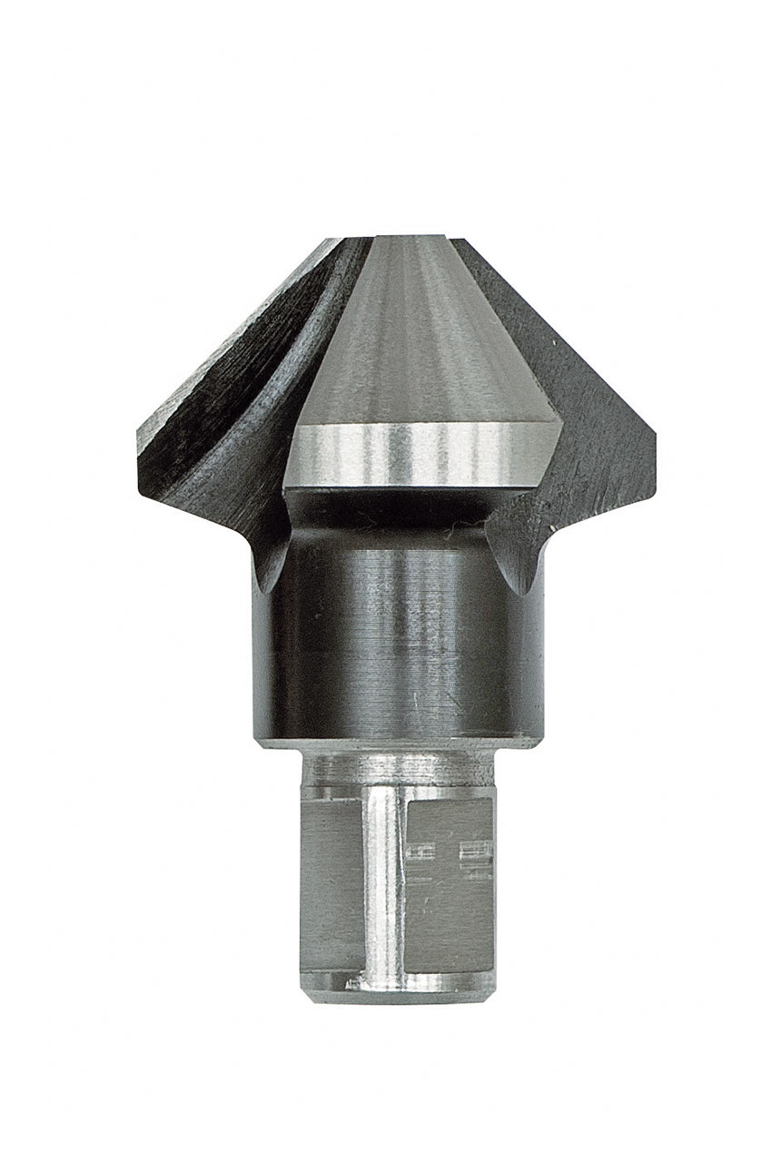 Kegel- und Entgratsenker 90° drei Schneiden, 15 - 50 mm / Weldon 19
