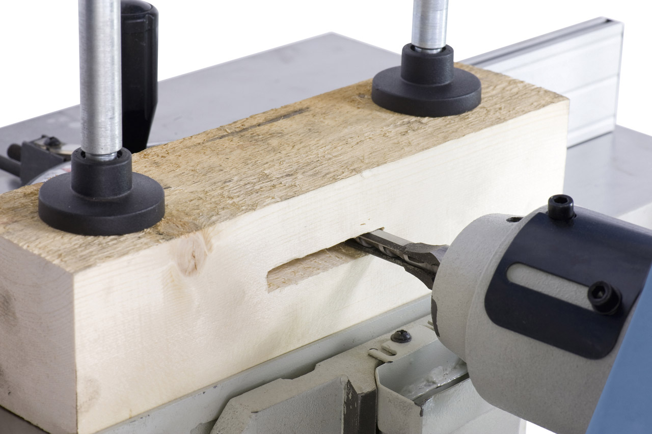 Langlochbohrmaschine LBM 220 / 230 V inkl. Tischverbreiterungen und -verlängerung