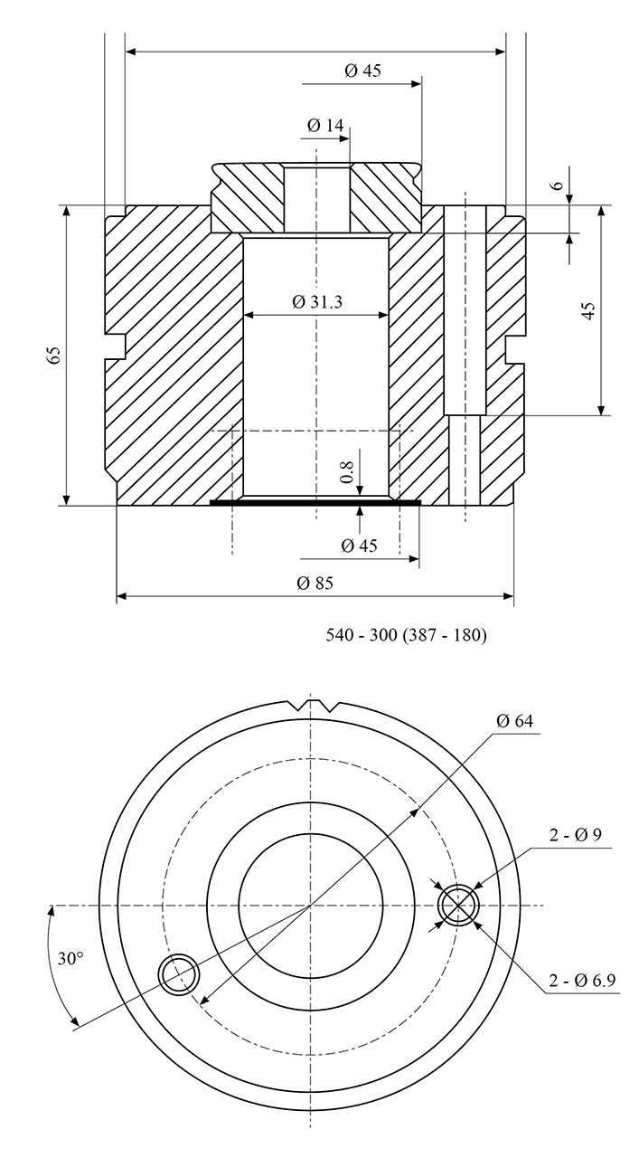 Schnellwechselstahlhalterset System Multifix Größe B, inkl. 4 Einsätze