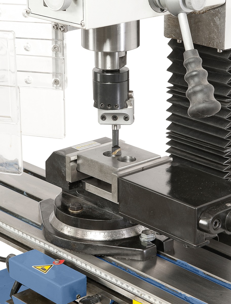 Bohr- und Fräsmaschine KF 25 L Vario inkl. 3-Achs Digitalanzeige DT 40