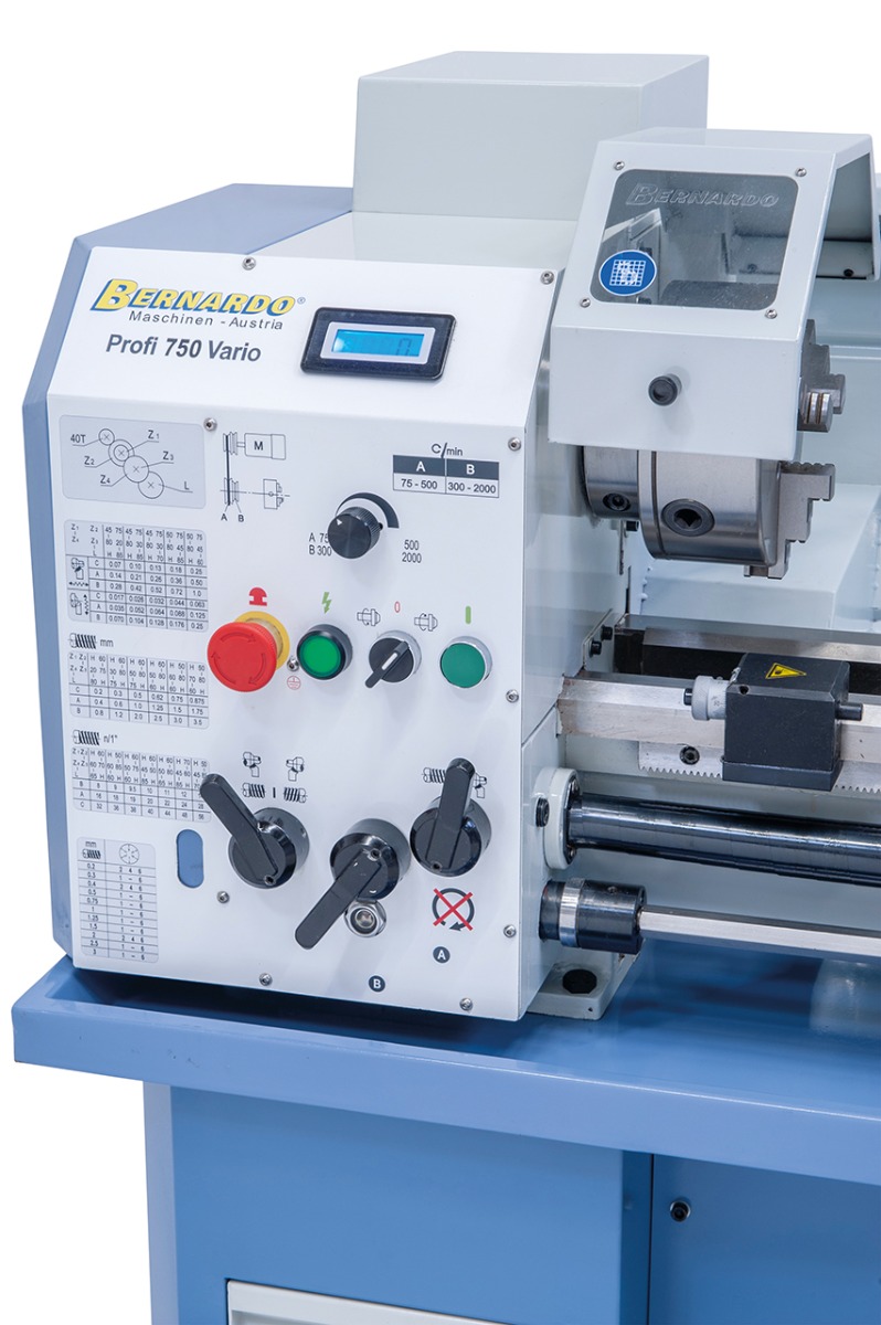 Leit- und Zugspindeldrehmaschine Profi 750 Vario / 400 V