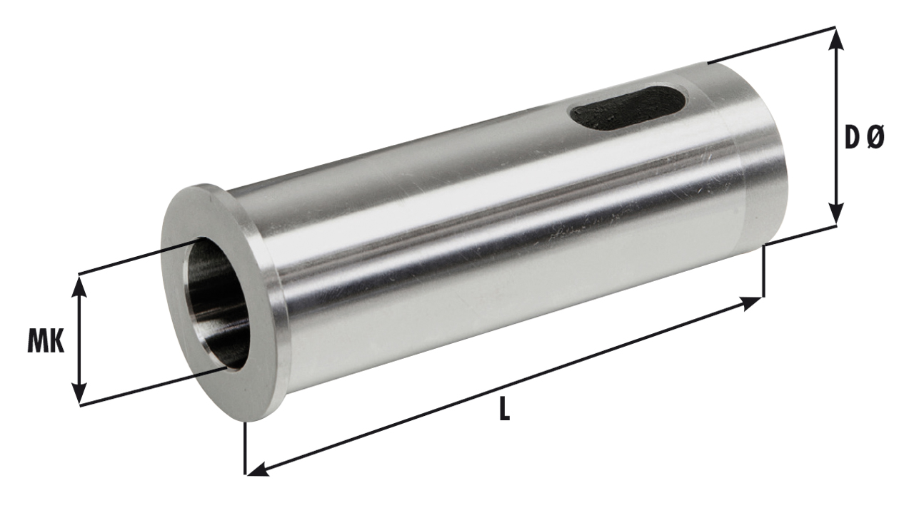 MK-Hülse für Größe E - MK 3 diam. 40 x 114 mm