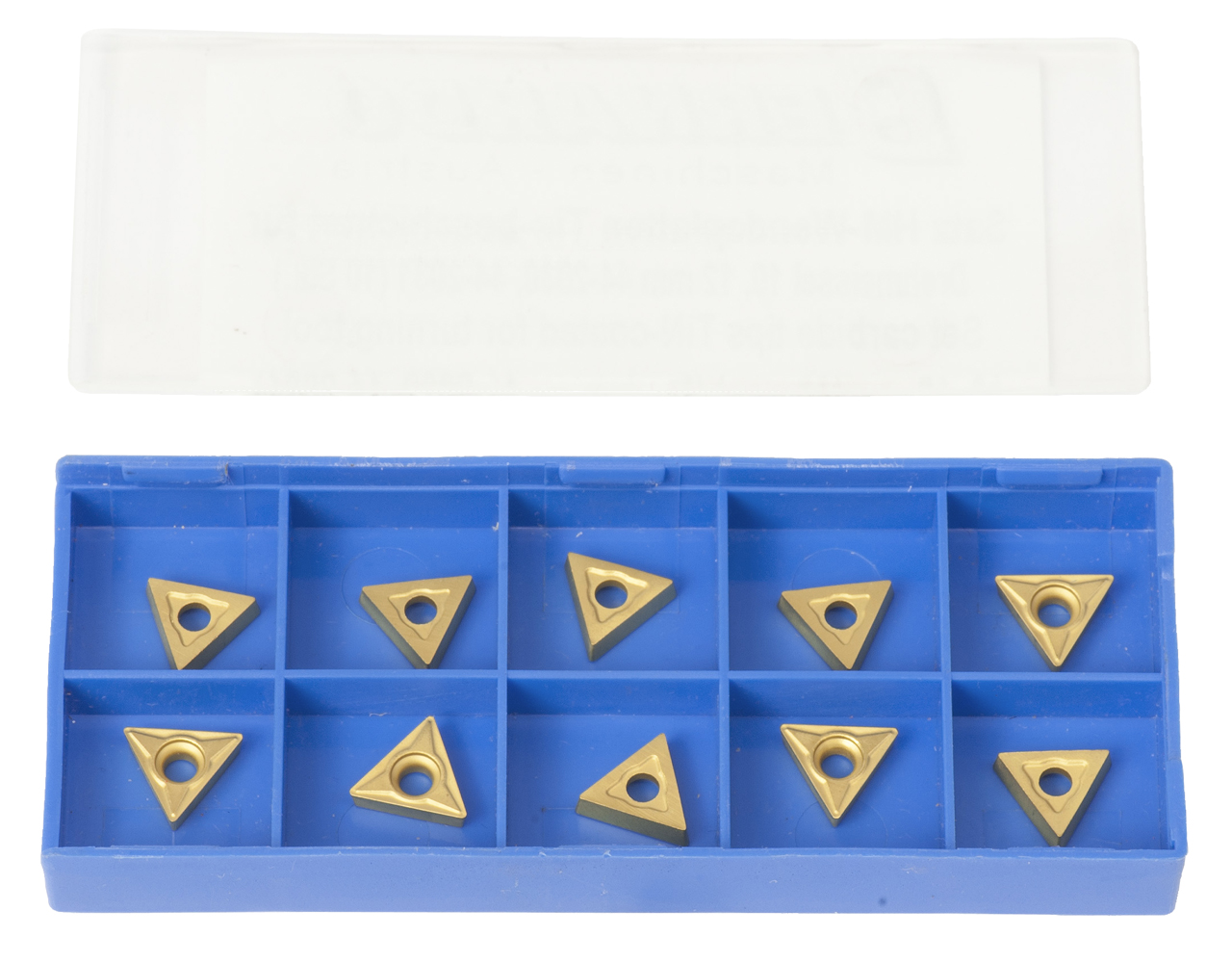 Satz HM-Wendeplatten Tin-besch. f. Drehmeissel 10, 12 mm 44-2030, 44-2031 (10 Stk.)