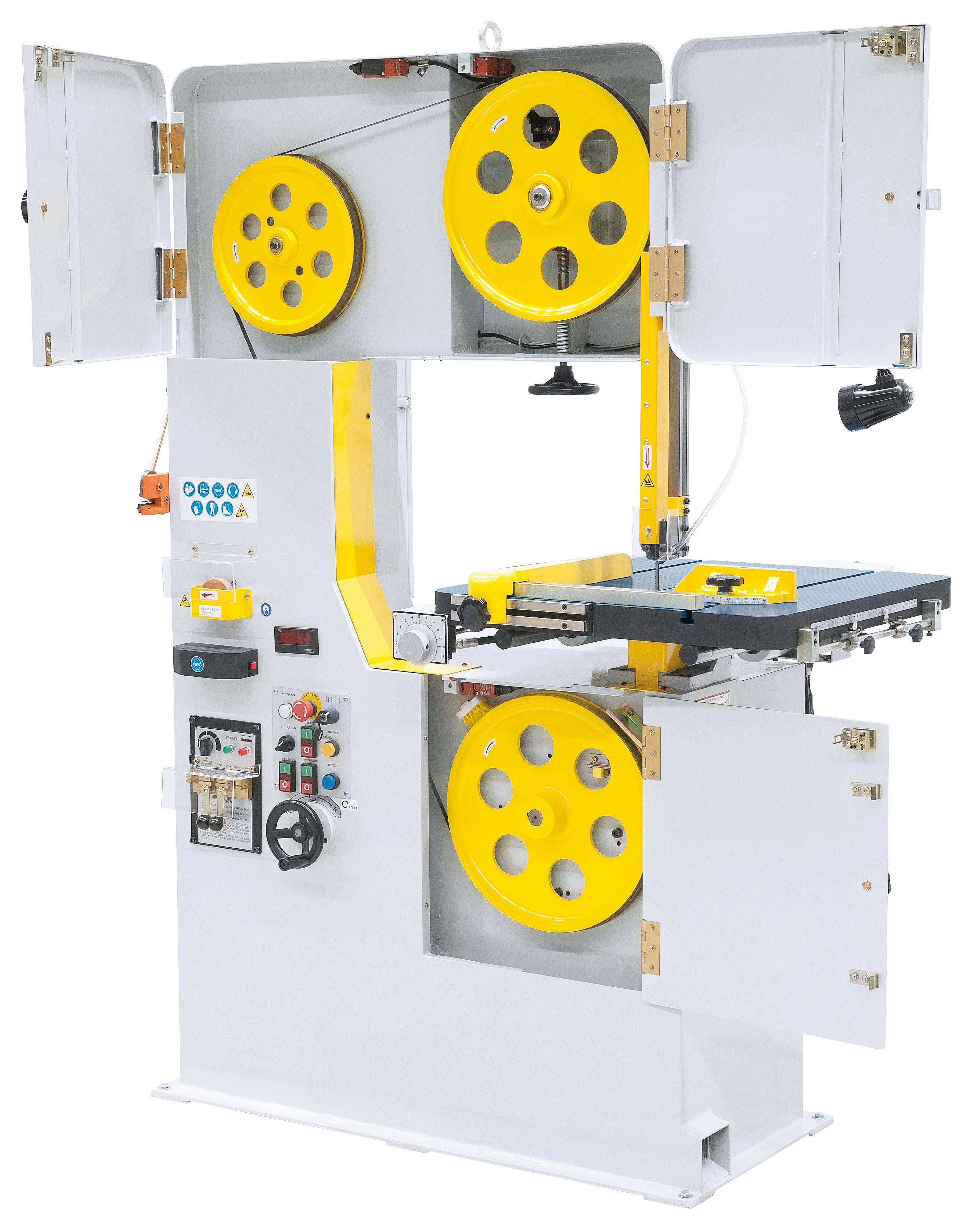 Vertikalbandsäge VMS 610 A mit automat. Tischvorschub **